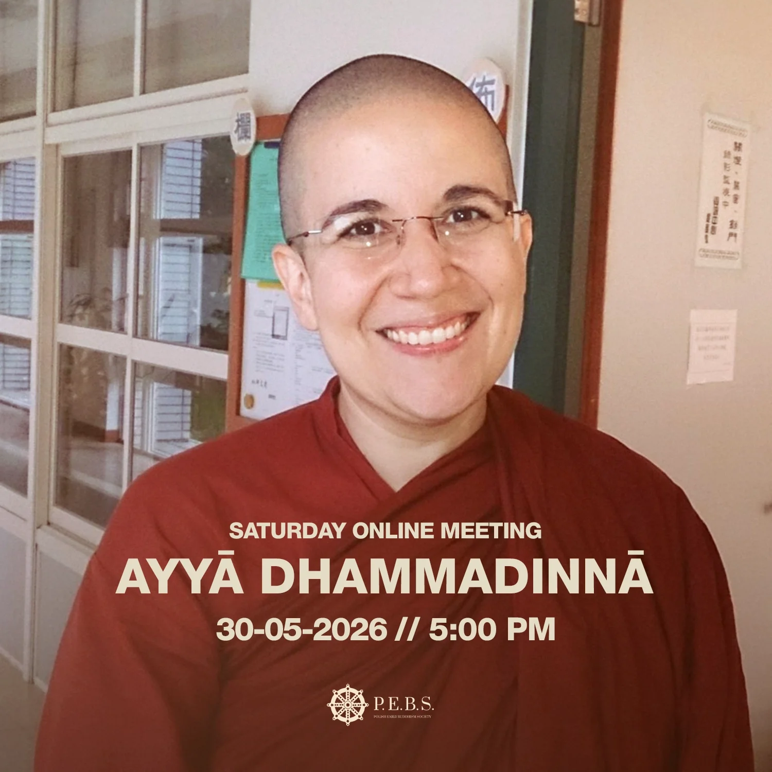 Online meeting with&nbsp;Bhikkhunī Dhammadinnā