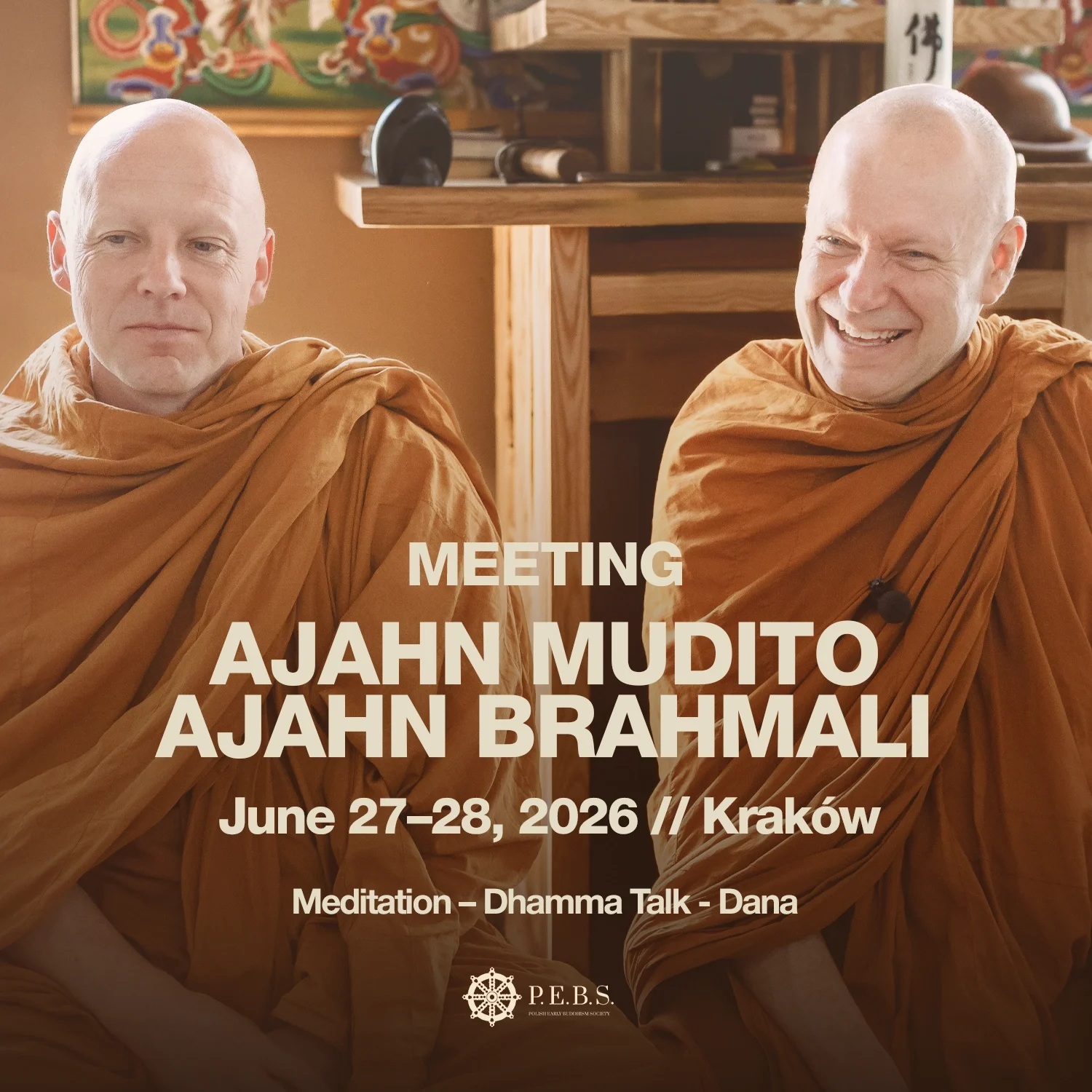 Meeting with Ajahn Mudito and Ajahn Brahmali