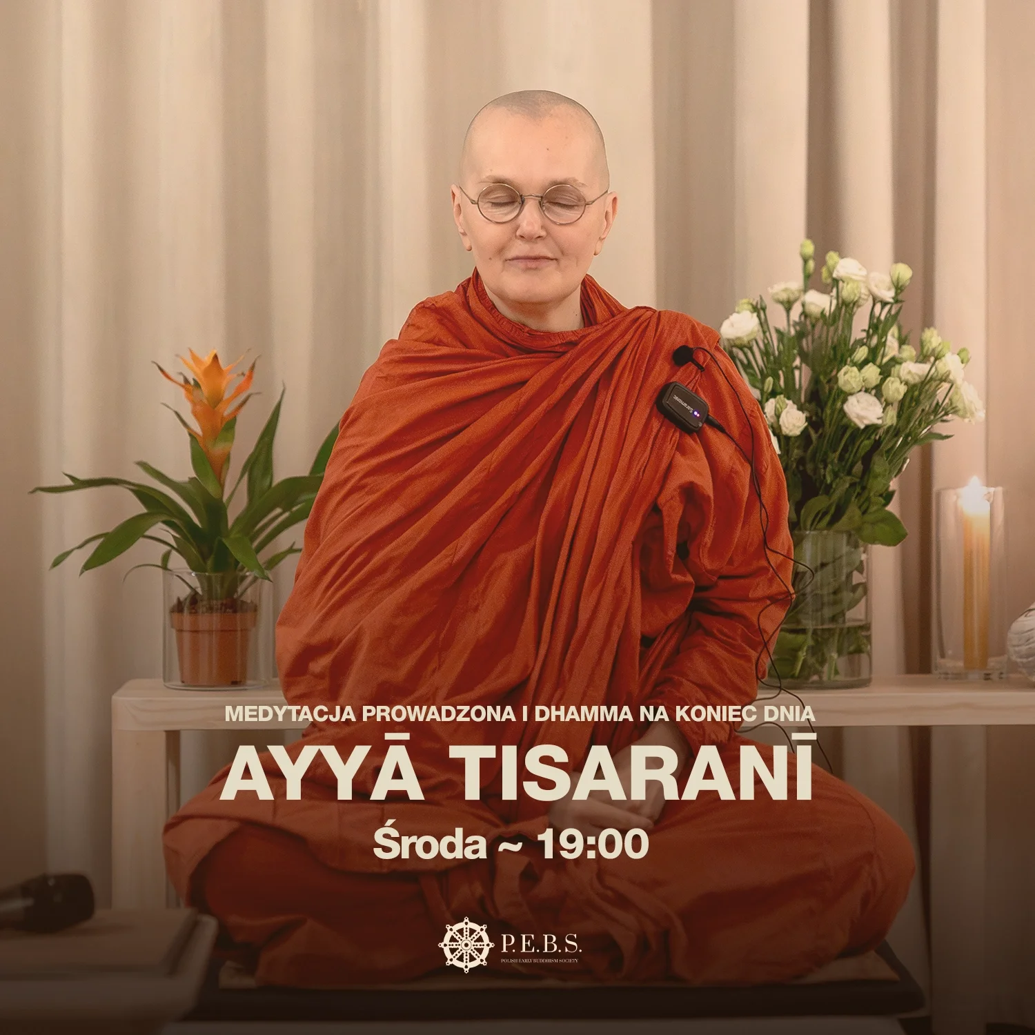 <span class="sqsrte-text-color--black">Wspólna praktyka z Ayyą Tisaranī</span>