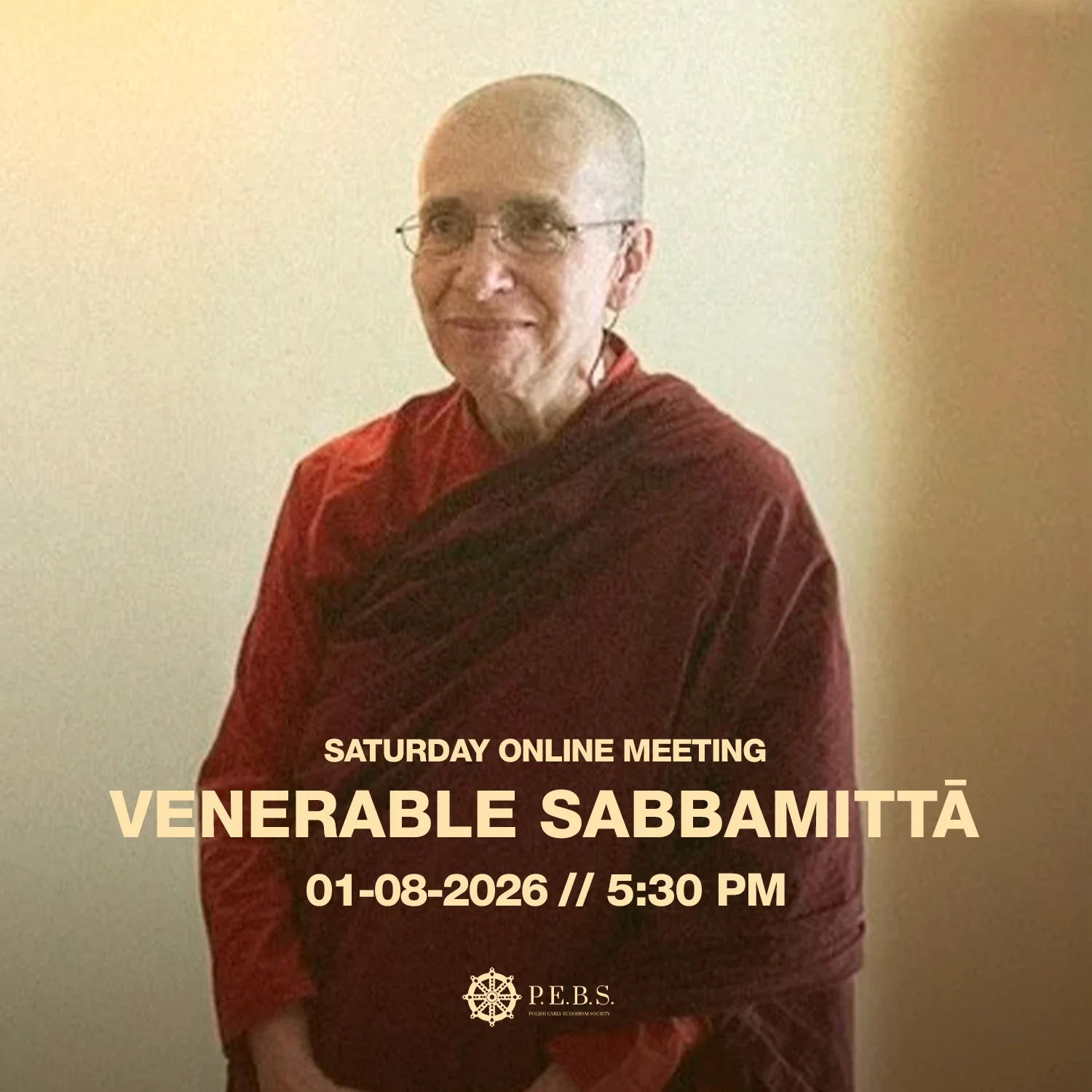 Online meeting with&nbsp;Venerable Sabbamittā