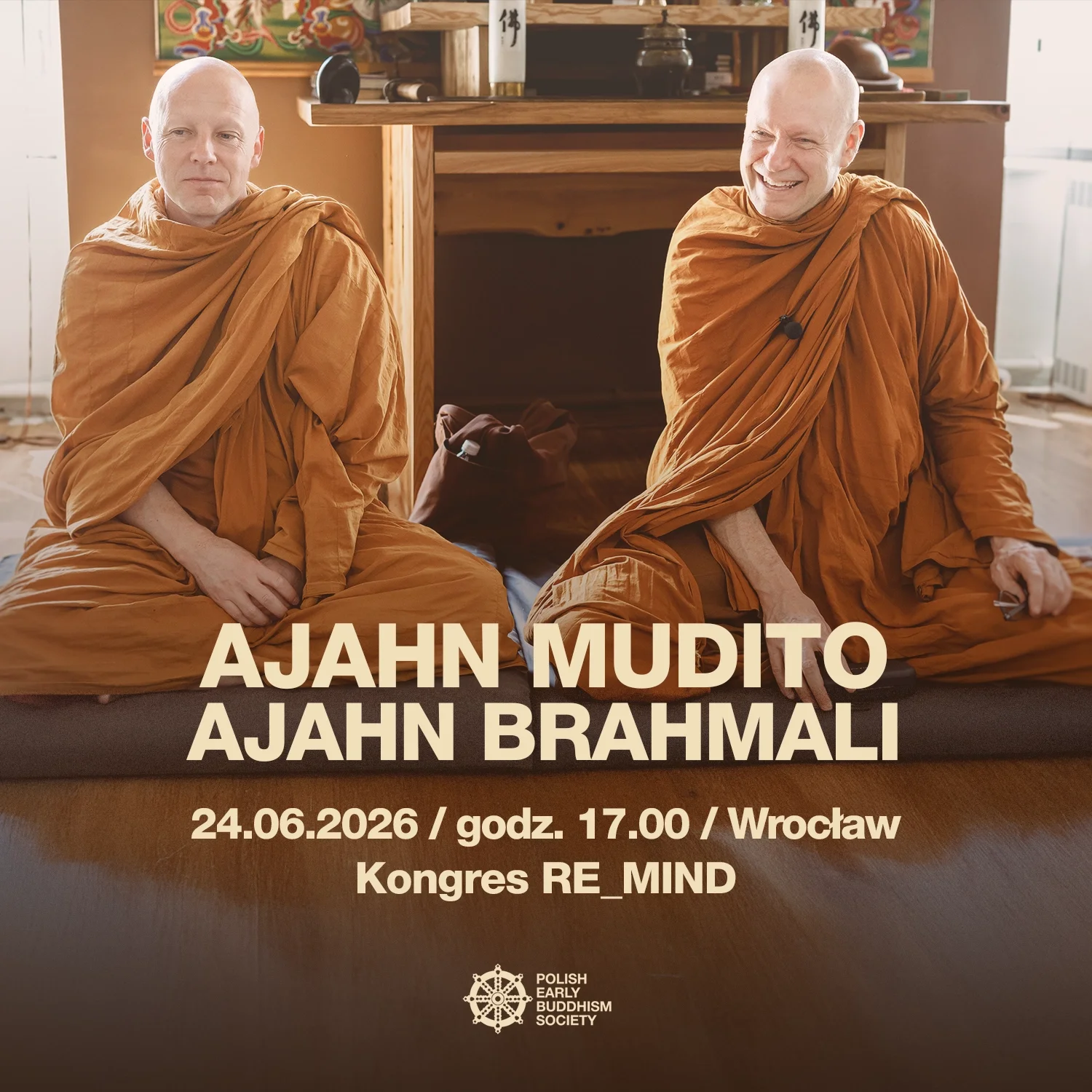 Ajahn Brahmali i Ajahn Mudito gośćmi Kongresu Re_Mind we Wrocławiu!