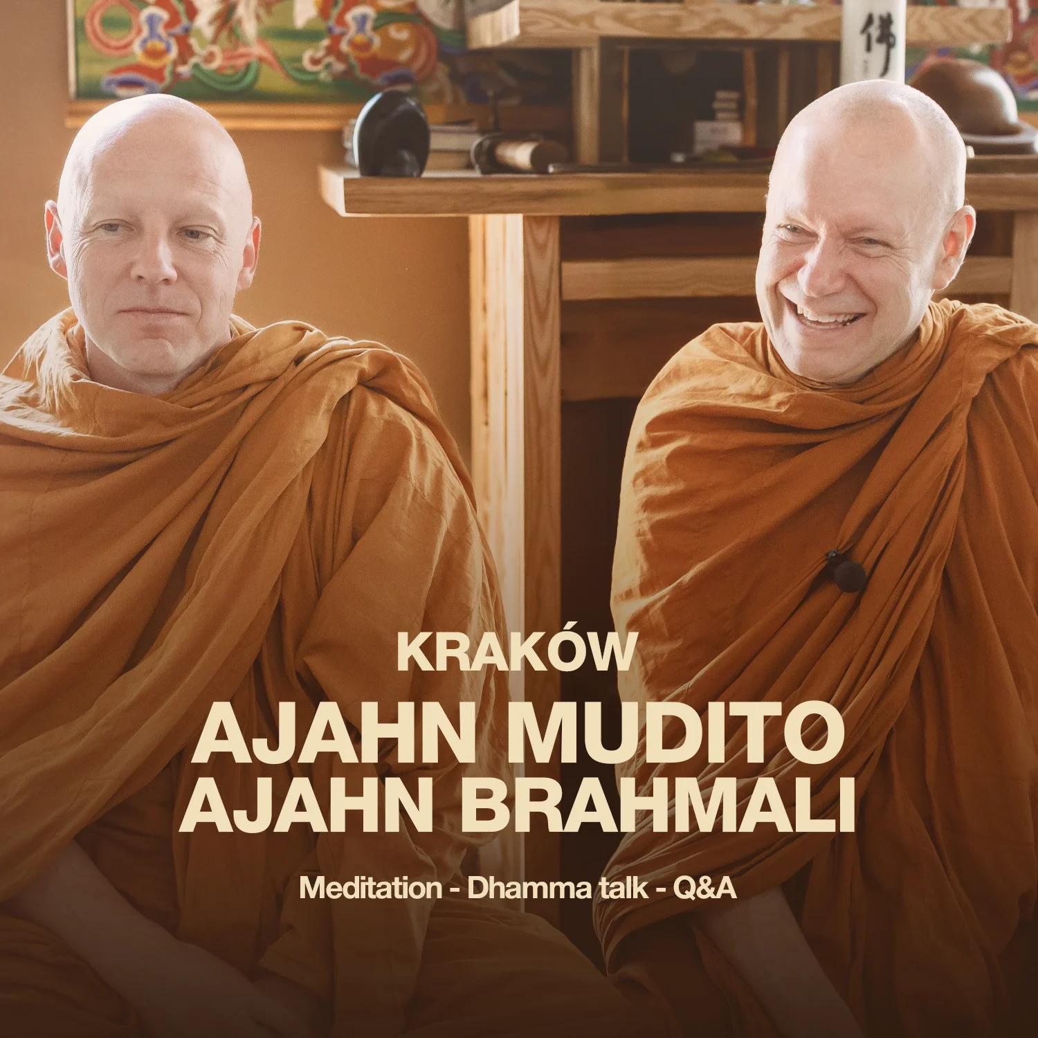Kraków - Meeting with Ajahn Mudito and Ajahn Brahmali