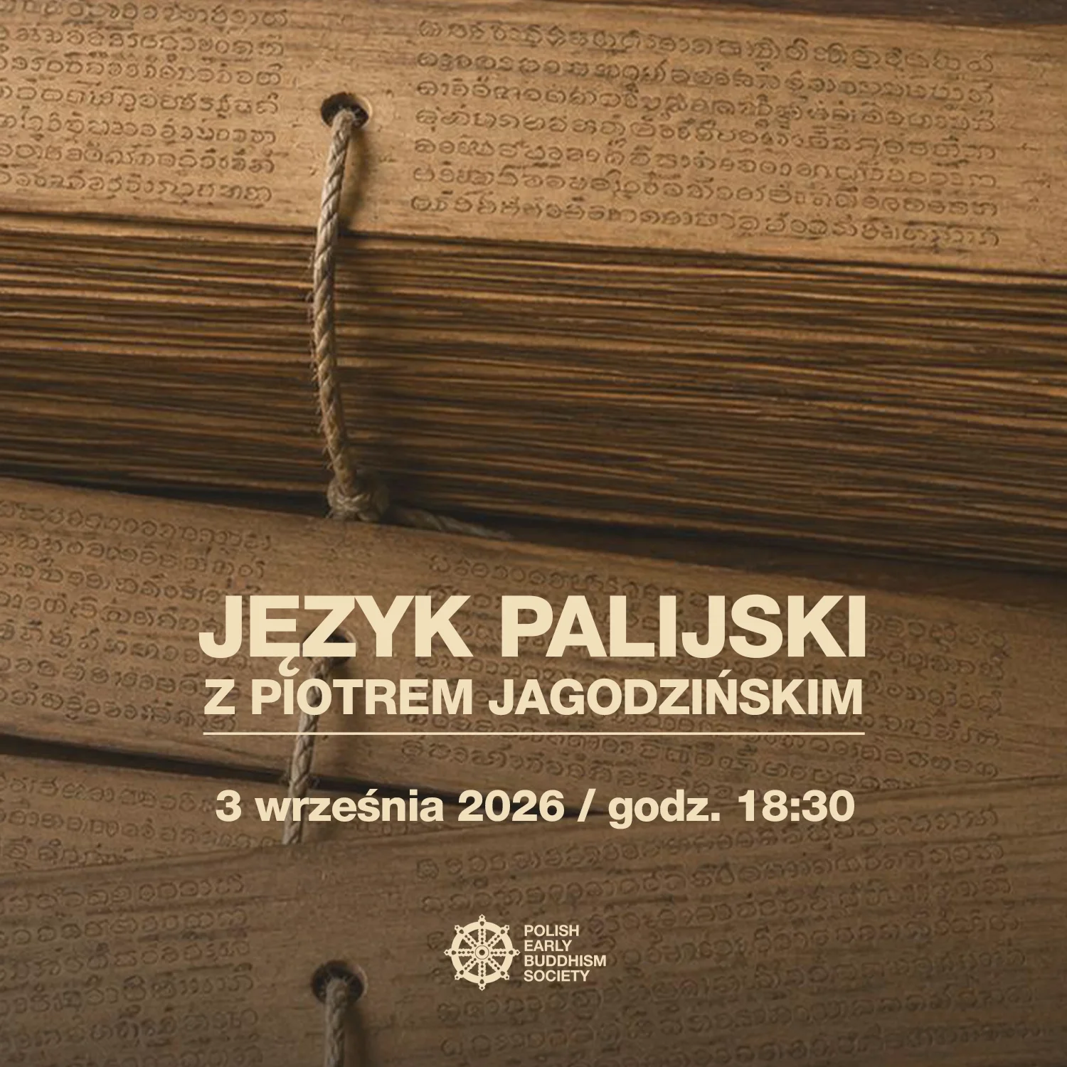 Podstawy języka palijskiego z Piotrem Jagodzińskim 