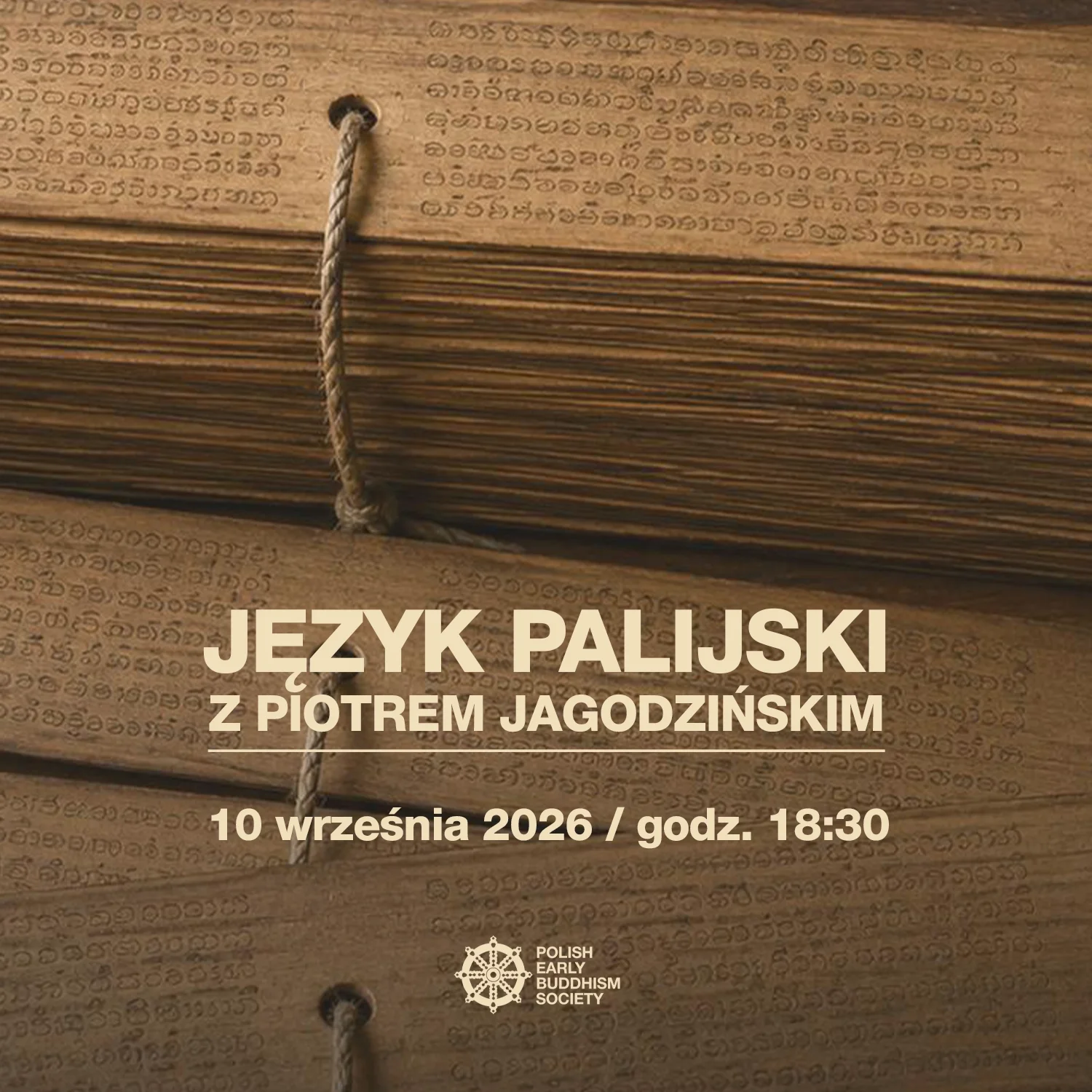 Podstawy języka palijskiego z Piotrem Jagodzińskim