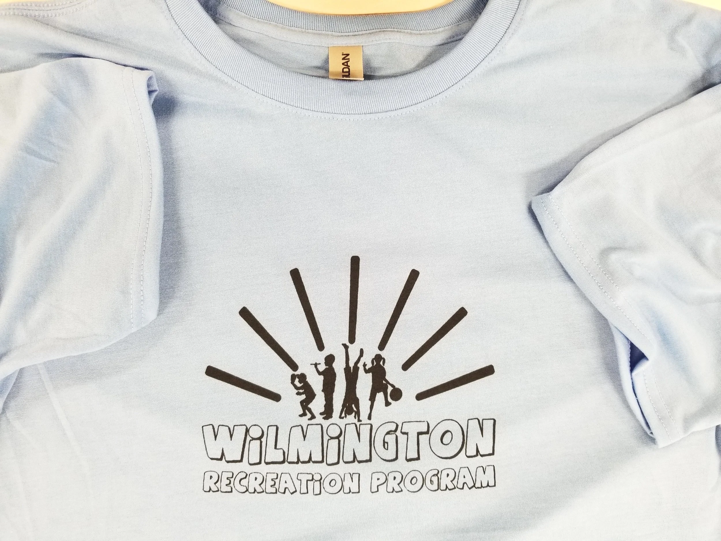 Hot off the Press! New Shirts for Wilmington Recreation Program