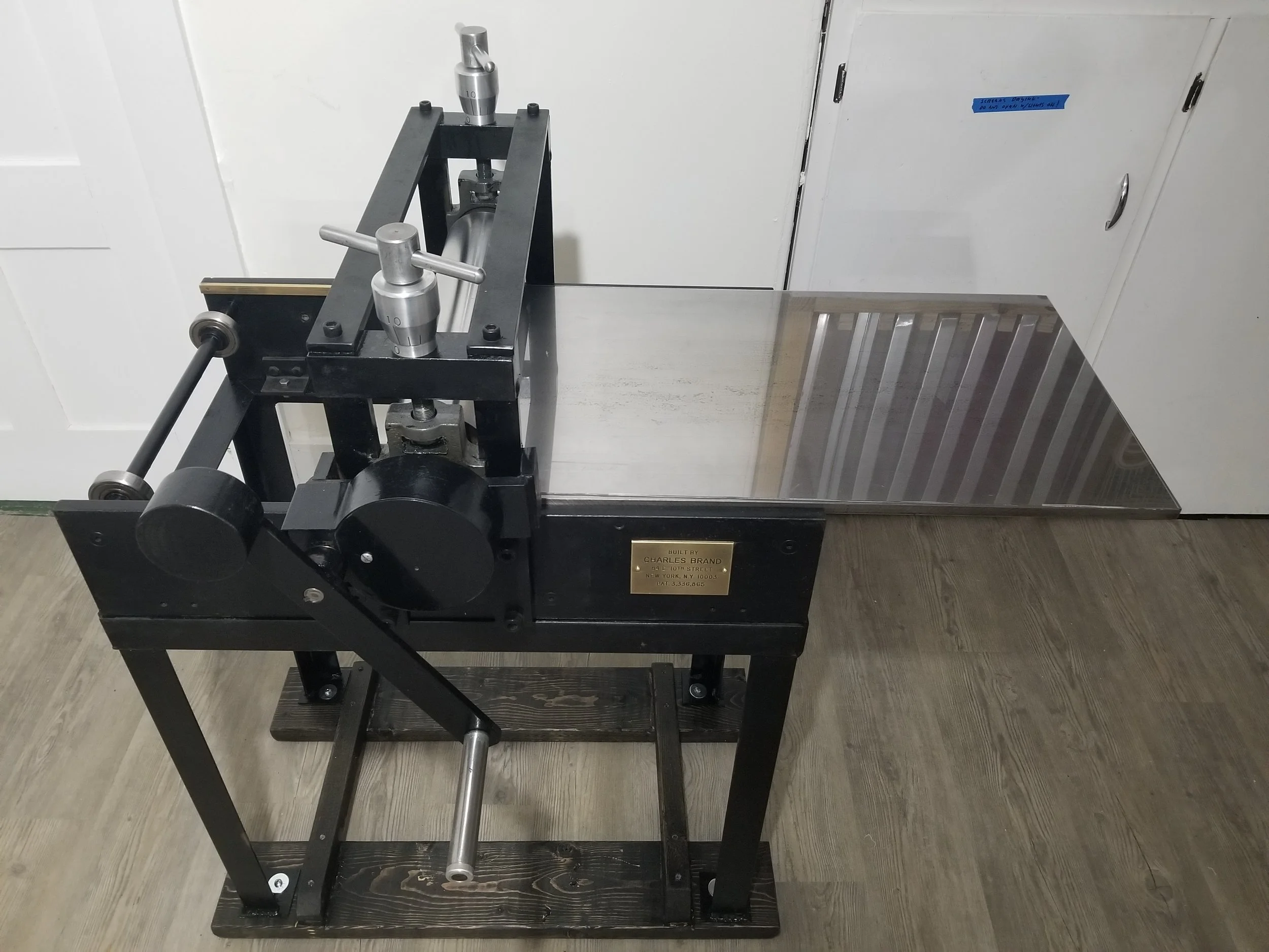 Introducing the Charles Brand Etching Press!