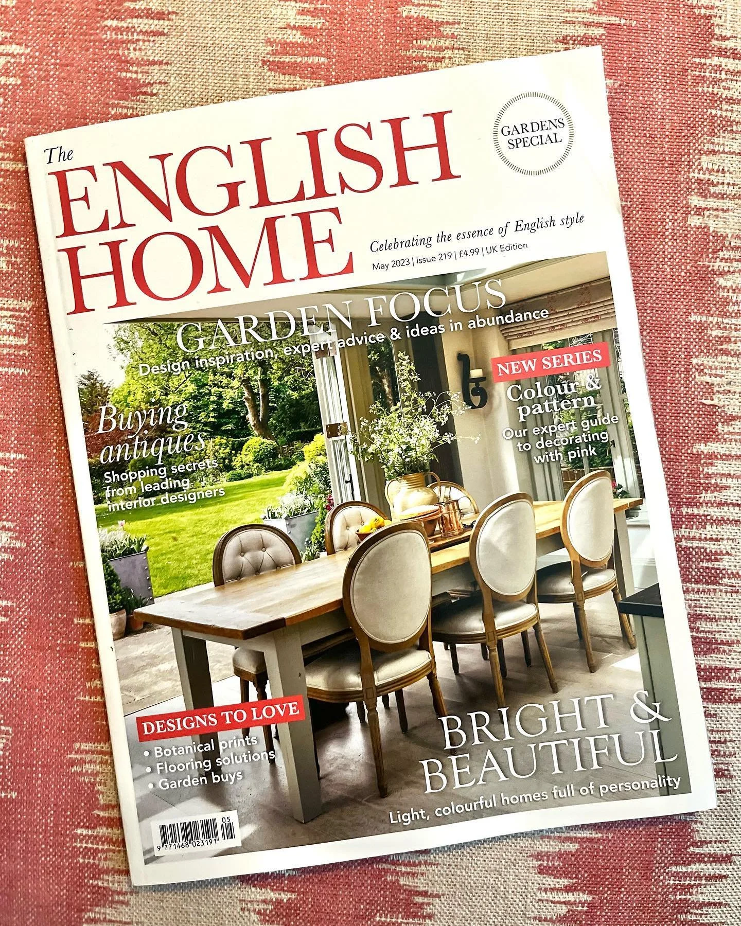 The wonderful @emmajpage has done a beautiful feature in @englishhomemag all about decorating with colour, pattern and in particular the colour pink! Make sure to get your copy of the May issue!

Thank you so much for including one of our favourite p
