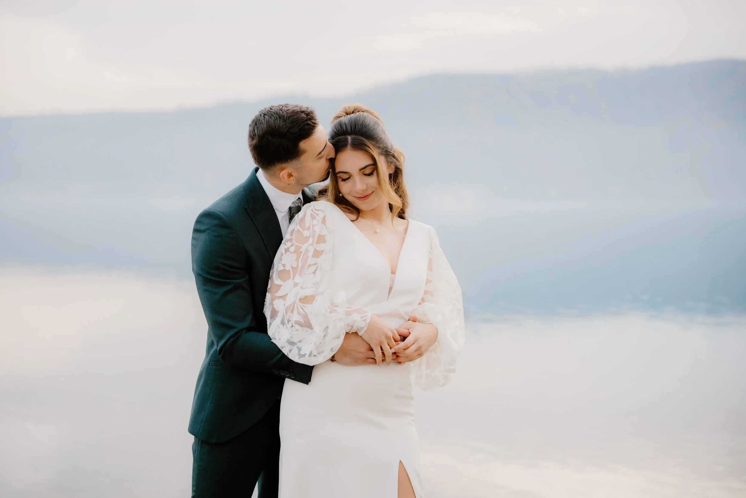 Brautpaar bei ihrer Hochzeit am Bodensee