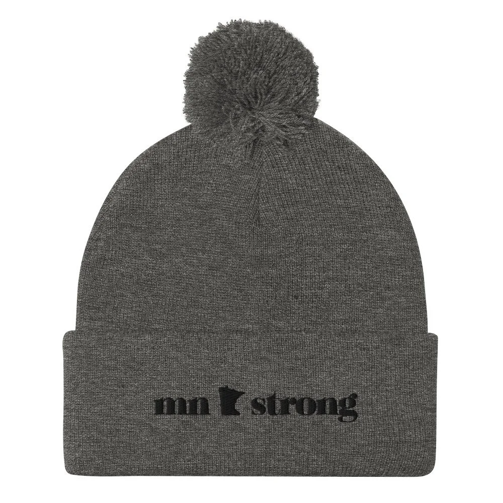 "MN Strong" Pom-Pom Beanie