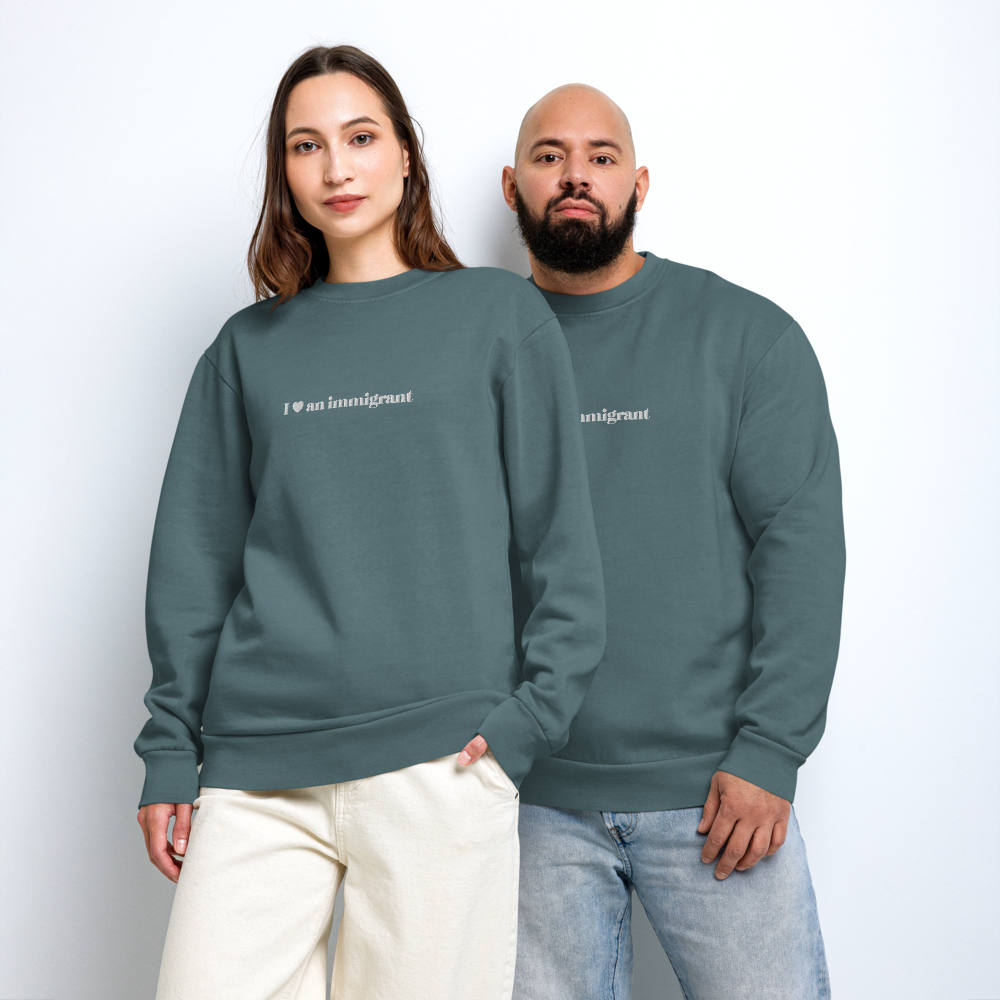 "I ♥ an Immigrant" Unisex Crewneck Sweatshirt