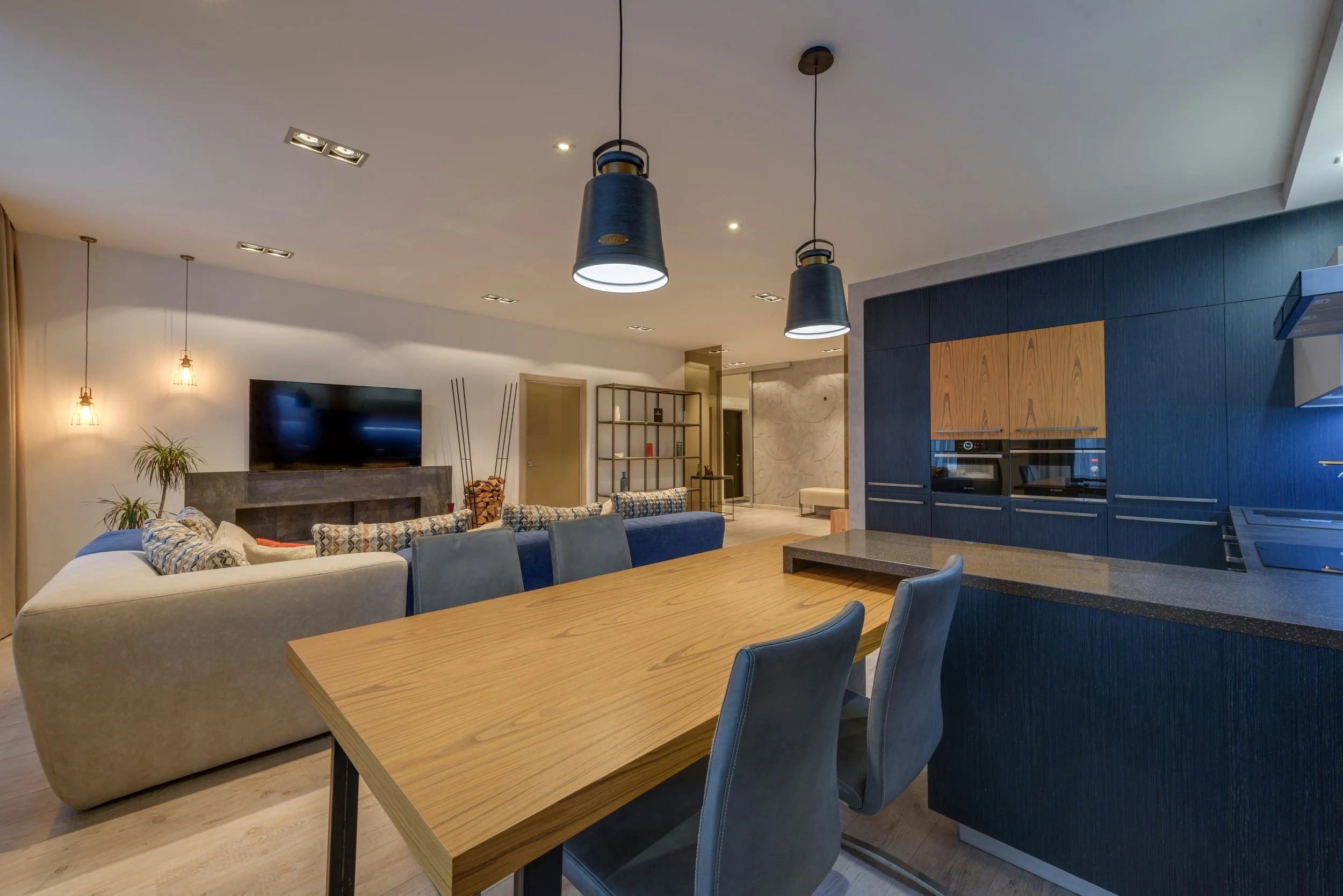 Fresh, clean interior of a house following residential cleaning