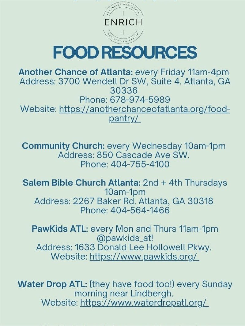 Food security is more than a meal &mdash; it&rsquo;s the foundation for health, focus, and stability. 🥗 If you or someone you know needs support, there are resources available in our community. 💚 

 📍Check out our list of local food pantries, meal