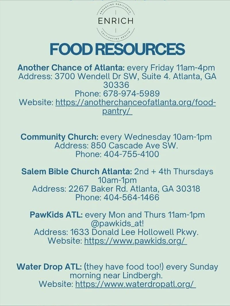 Food security is more than a meal &mdash; it&rsquo;s the foundation for health, focus, and stability. 🥗 If you or someone you know needs support, there are resources available in our community. 💚 

 📍Check out our list of local food pantries, meal