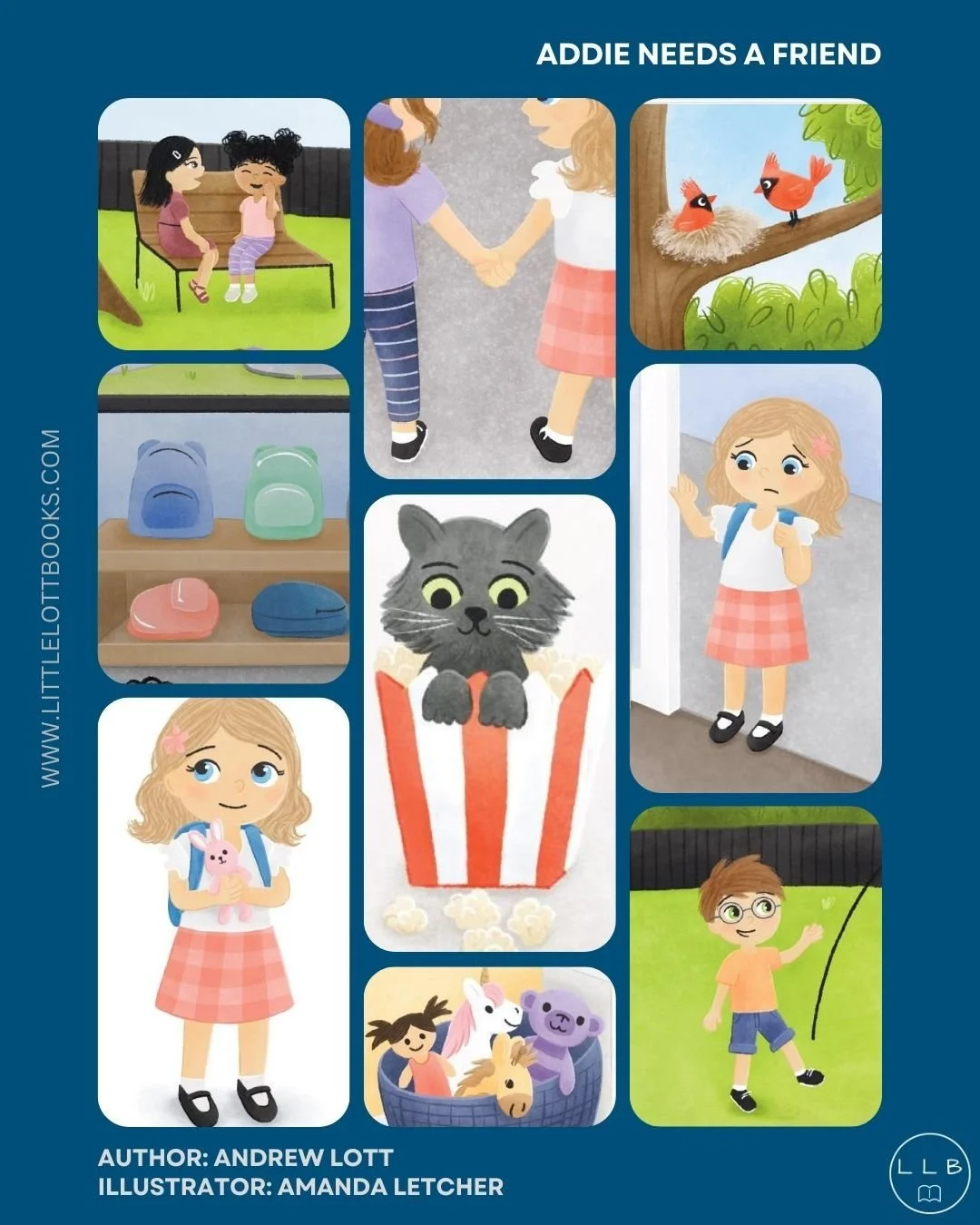 ✨ A little peek into Addie&rsquo;s world ✨
These are some of my favorite moments from Addie Needs a Friend. They show her wondering, exploring, smiling, and trying again.

Each scene is a small part of her day as she searches for something we all hop