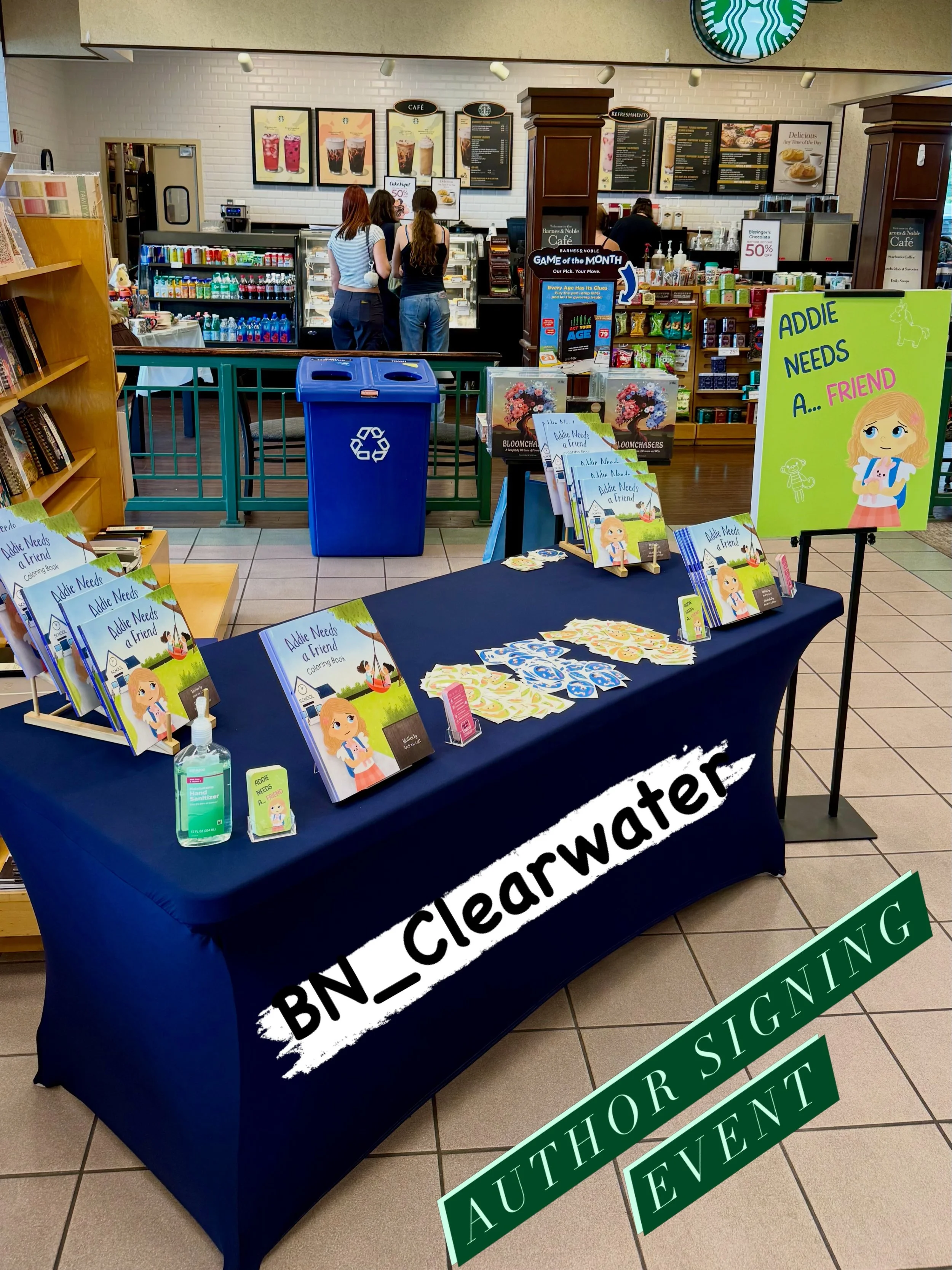 My first Barnes &amp; Noble event is officially in the books.

Had a great time joining four other authors for a multi-author signing at @bn_clearwater this weekend. While there wasn&rsquo;t a storytime, I loved meeting readers, talking books, and ha