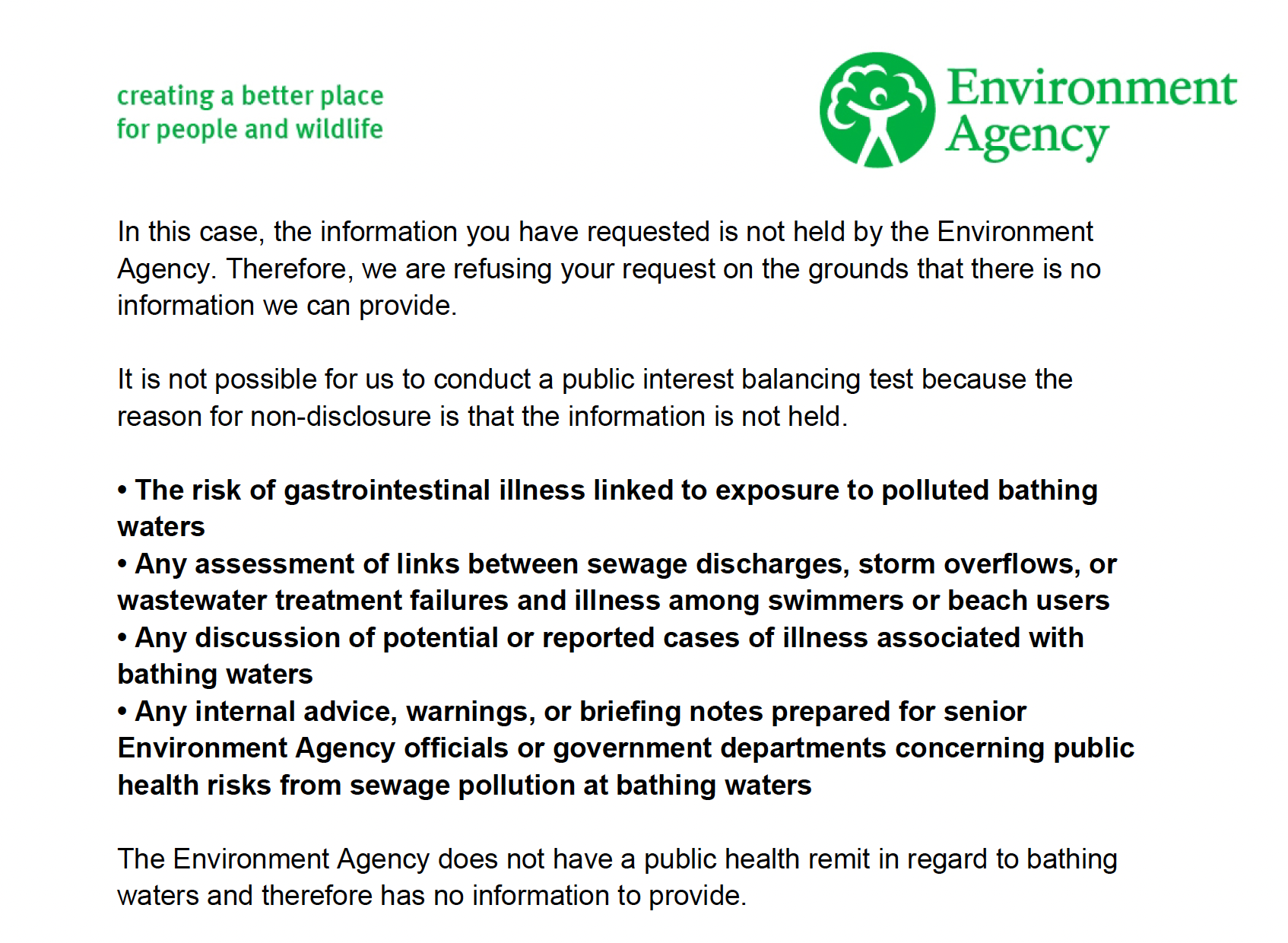 Sewage Risk Data Gap
