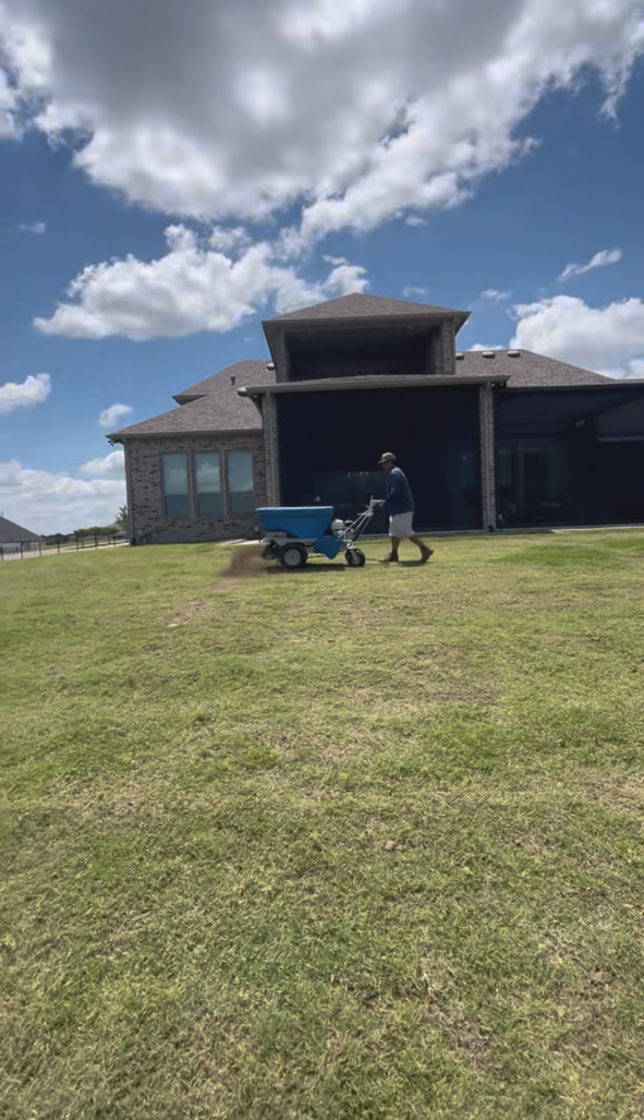 Lawn Leveling Soil Enhancements Overseeding Garland TX