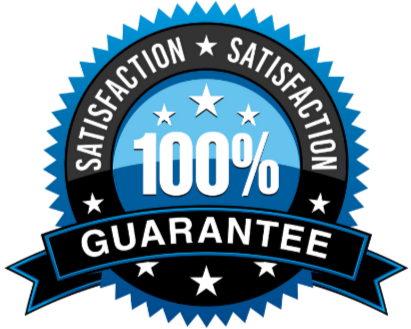 100% satisfaction guarantee