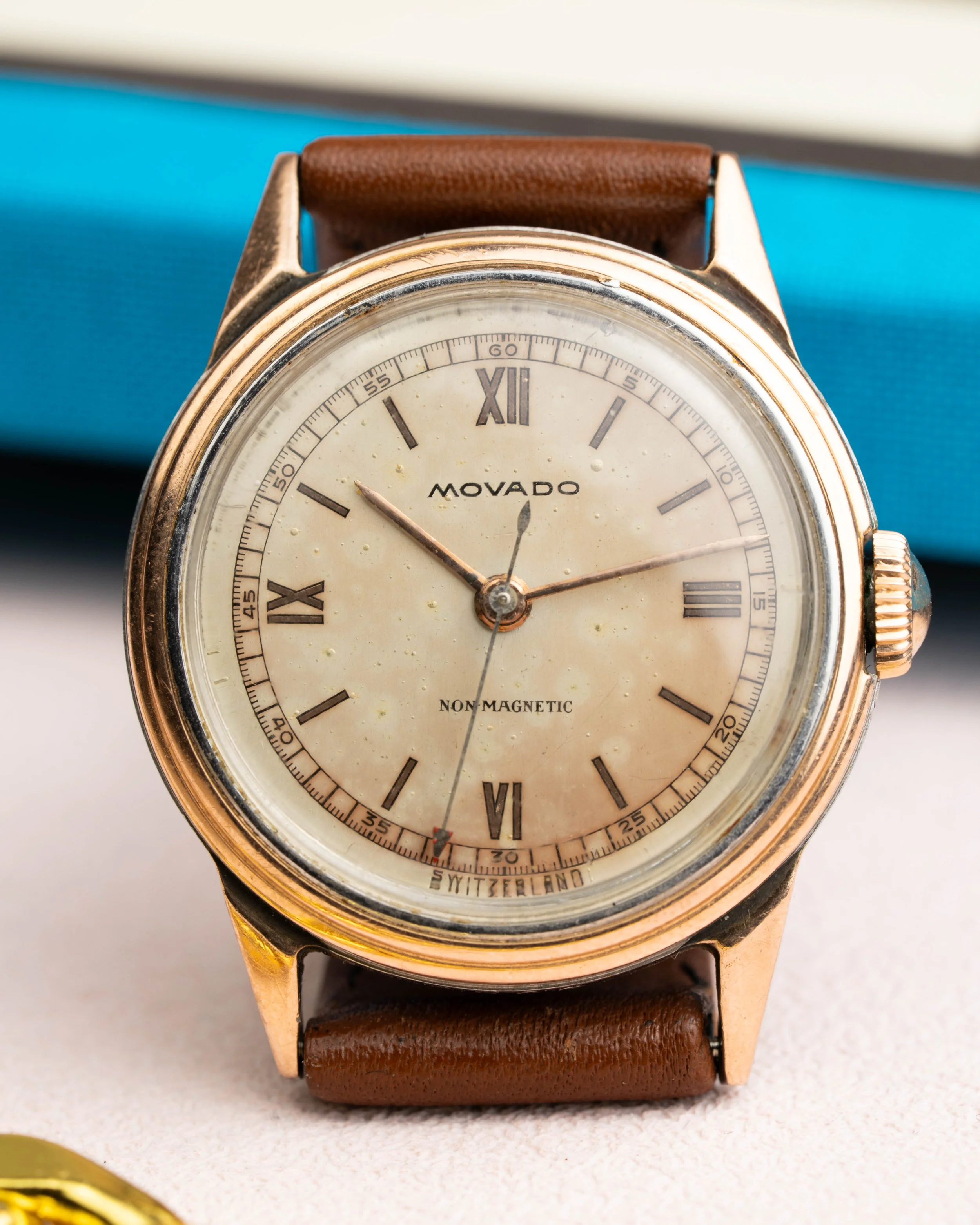 Movado Gilt Dial Borgel Case