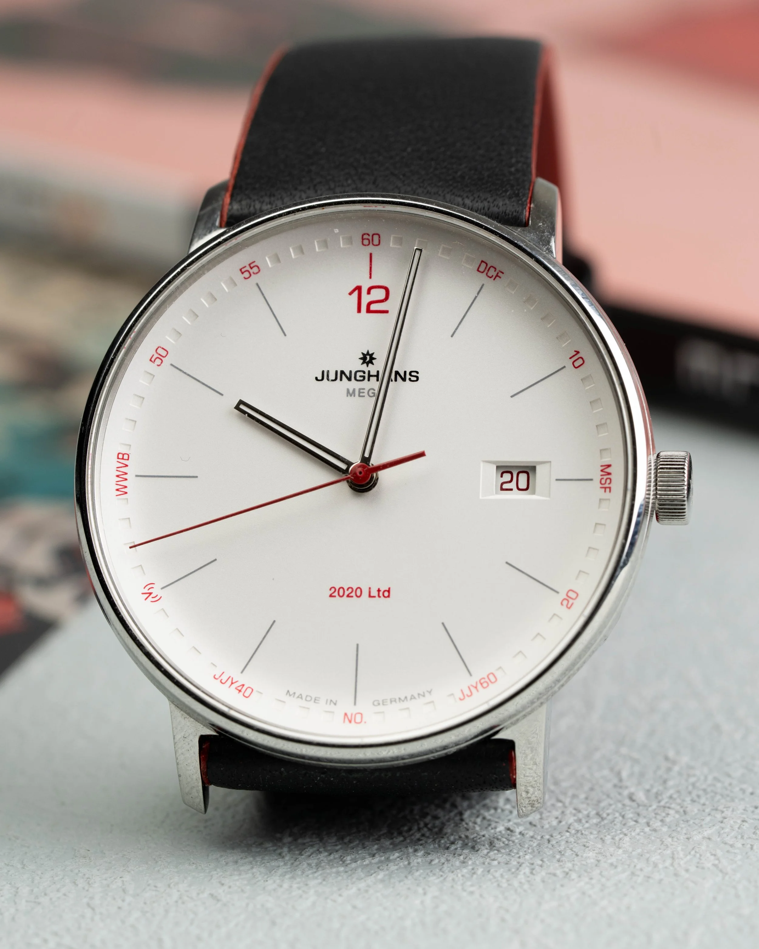 Extremely rare Junghans Japan Limited Edition 2020. One of only 202 pieces worldwide, mint condition with box and papers