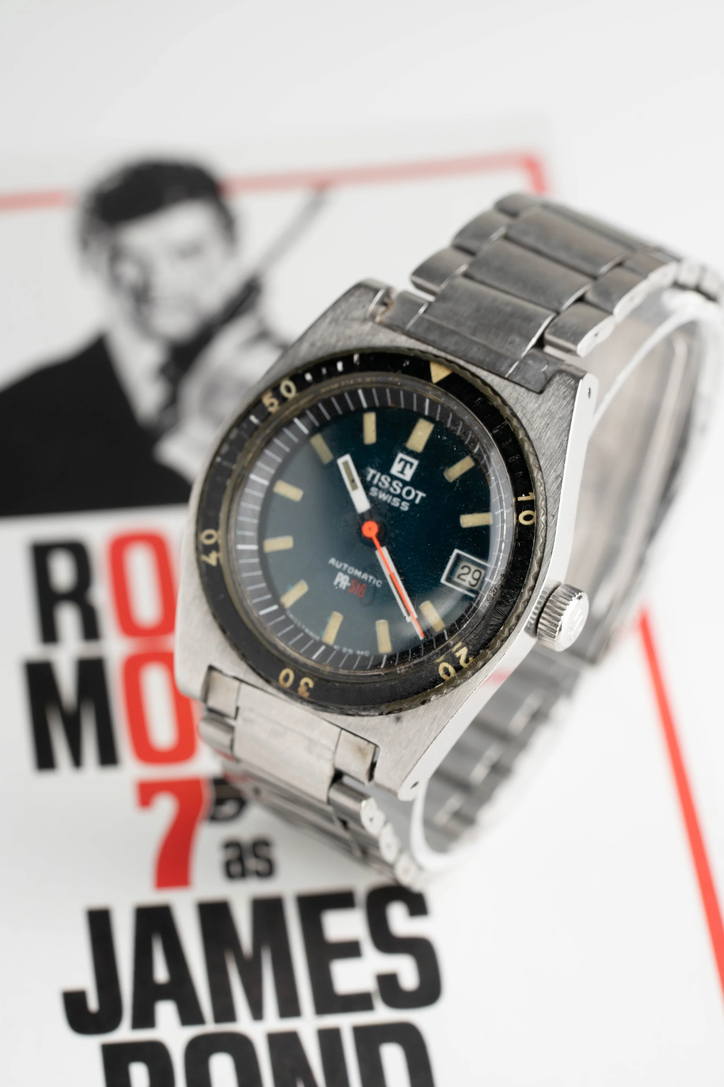 Roger Moore Bond Tissot PR-516 Gay Freres