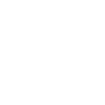 Simple heart icon inside a scalloped circle outline