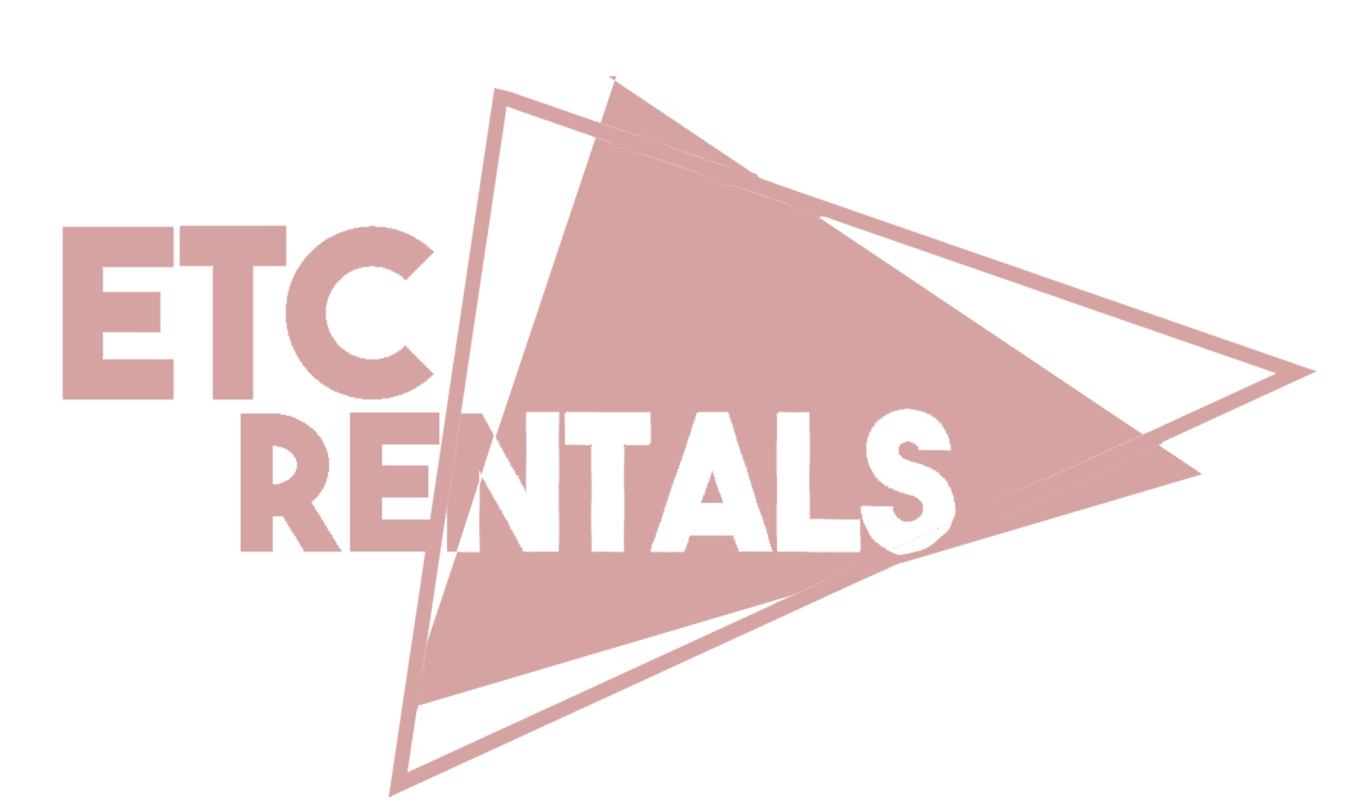 ETC Rentals logo with stylized pink shape and bold pink lettering