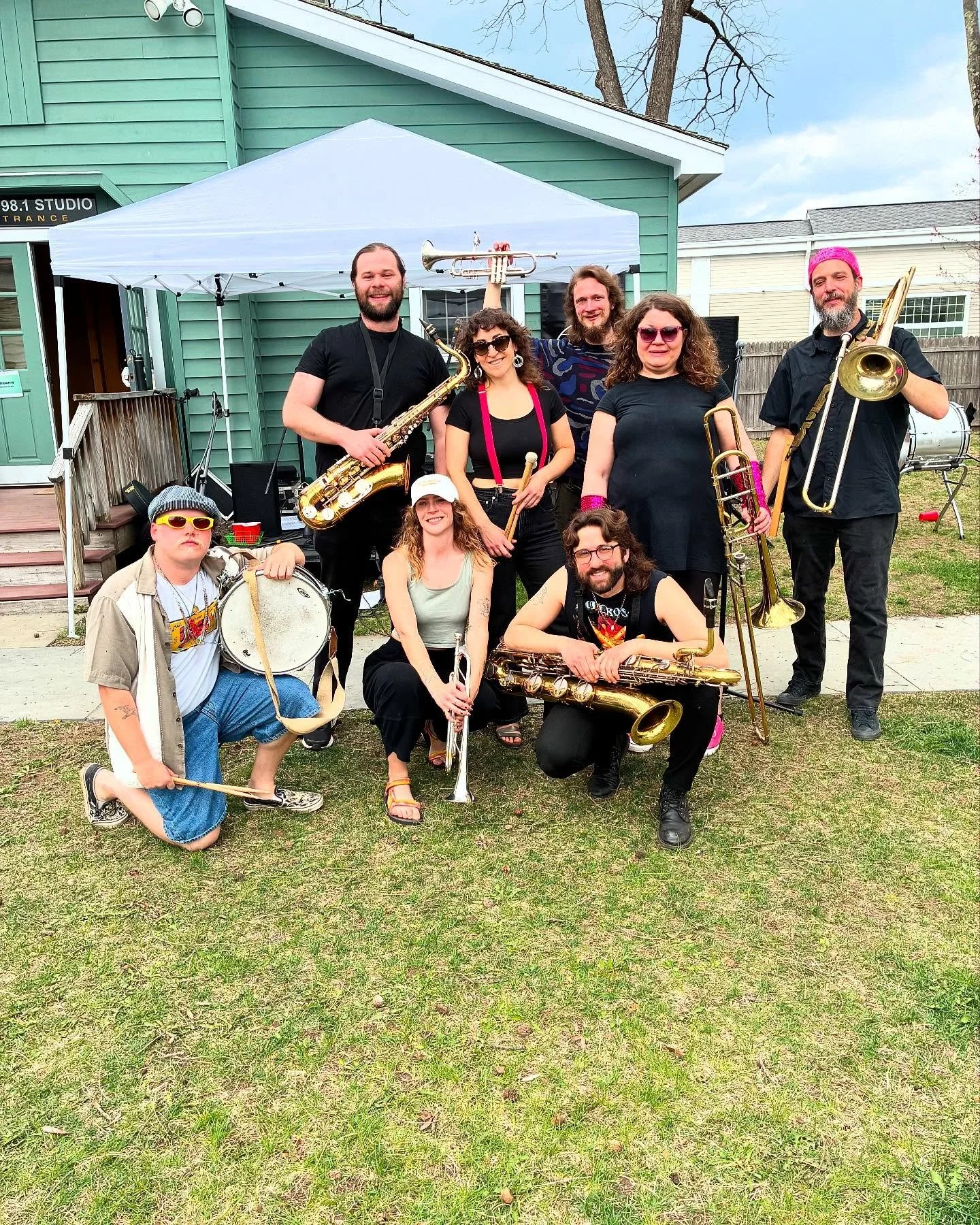 Check out this cute bunch of unicorns from our gig at @981kze this past Saturday! Keep your eyes peeled for the dates of our upcoming Pride gigs 🌈