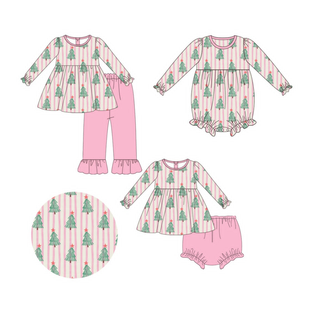 Pink Tree Stripe Collection – Preorder 046