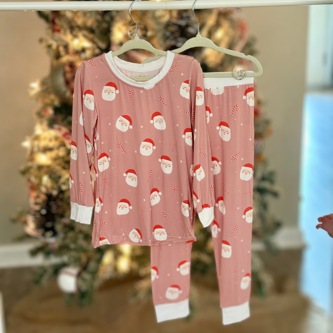 Here Comes Santa (Blush) - Kids 2 Piece Set