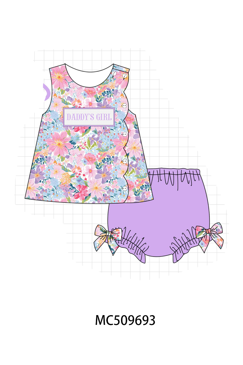 Daddy’s Girl Smocked Collection –Girls Diaper Set