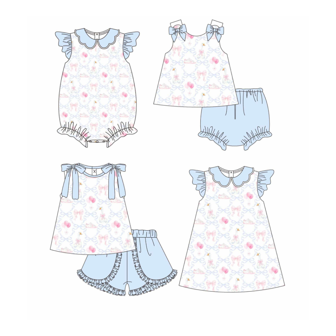 Bows & Balloons Girls Set – Preorder 035