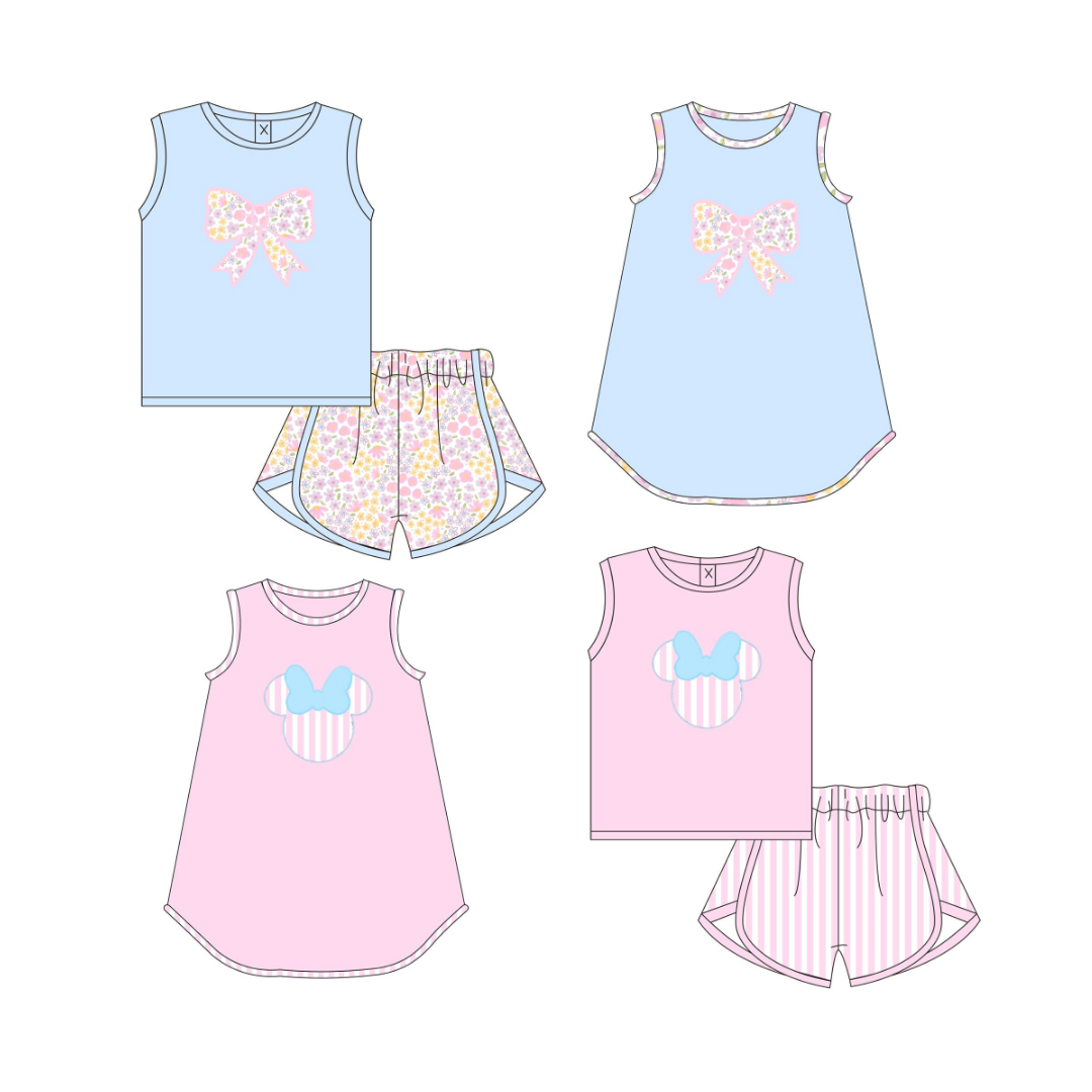 Pink Bow & Mouse Ear Tank Collection -- Preorder 033