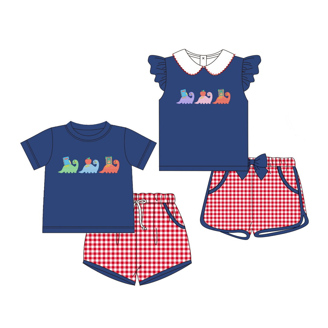 Back to School Dinosaur Sibling Collection -- Preorder 033