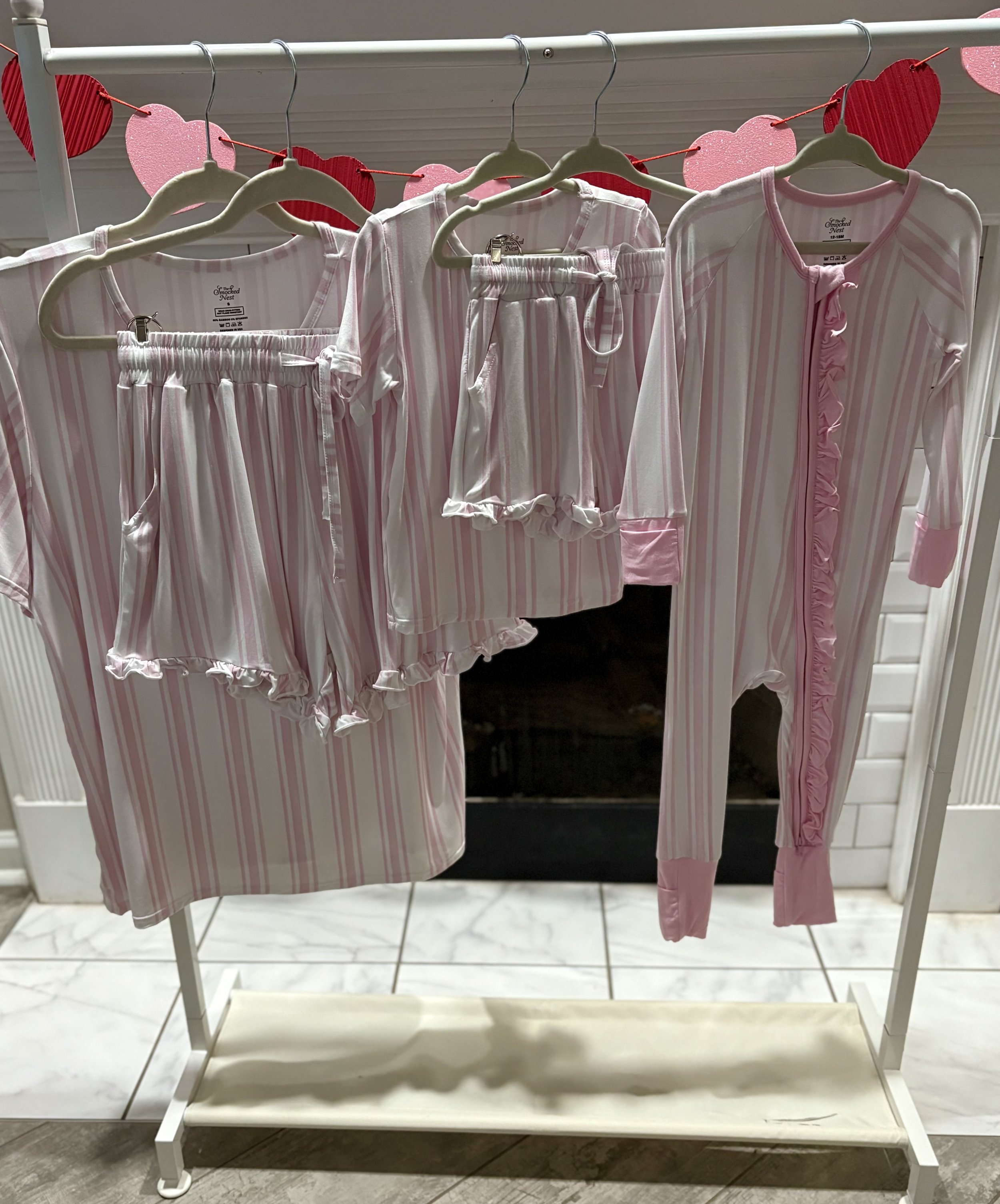 Blushing Stripe Bamboo Collection