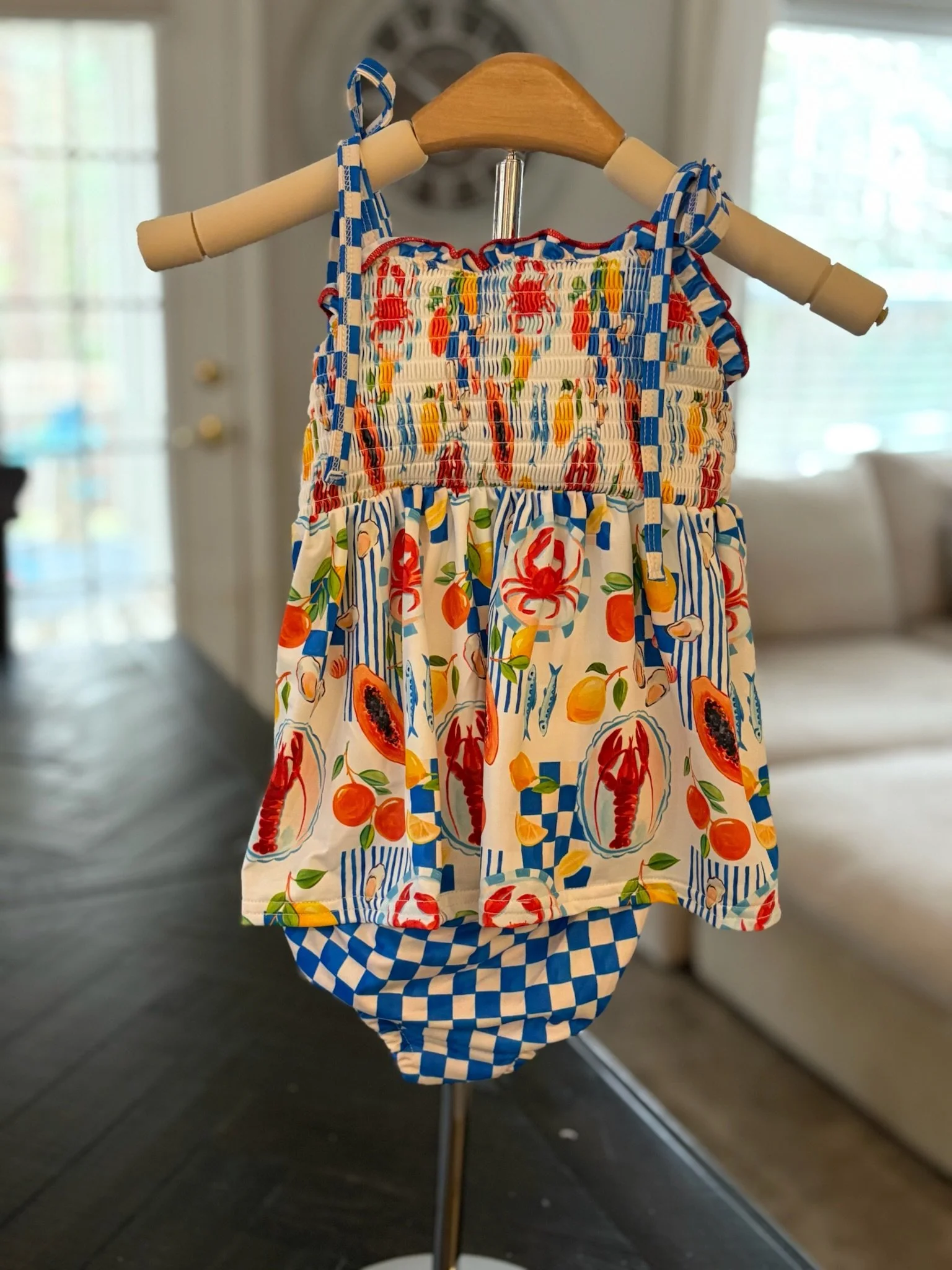 Lemon Lobster Crab Swim - Girls Two Piece Swim