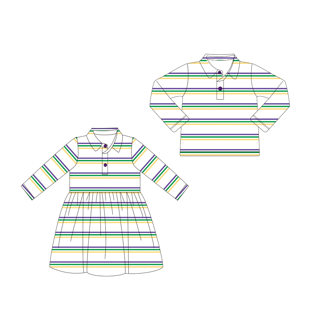 Mardi Gras Stripe Collection - Preorder 063