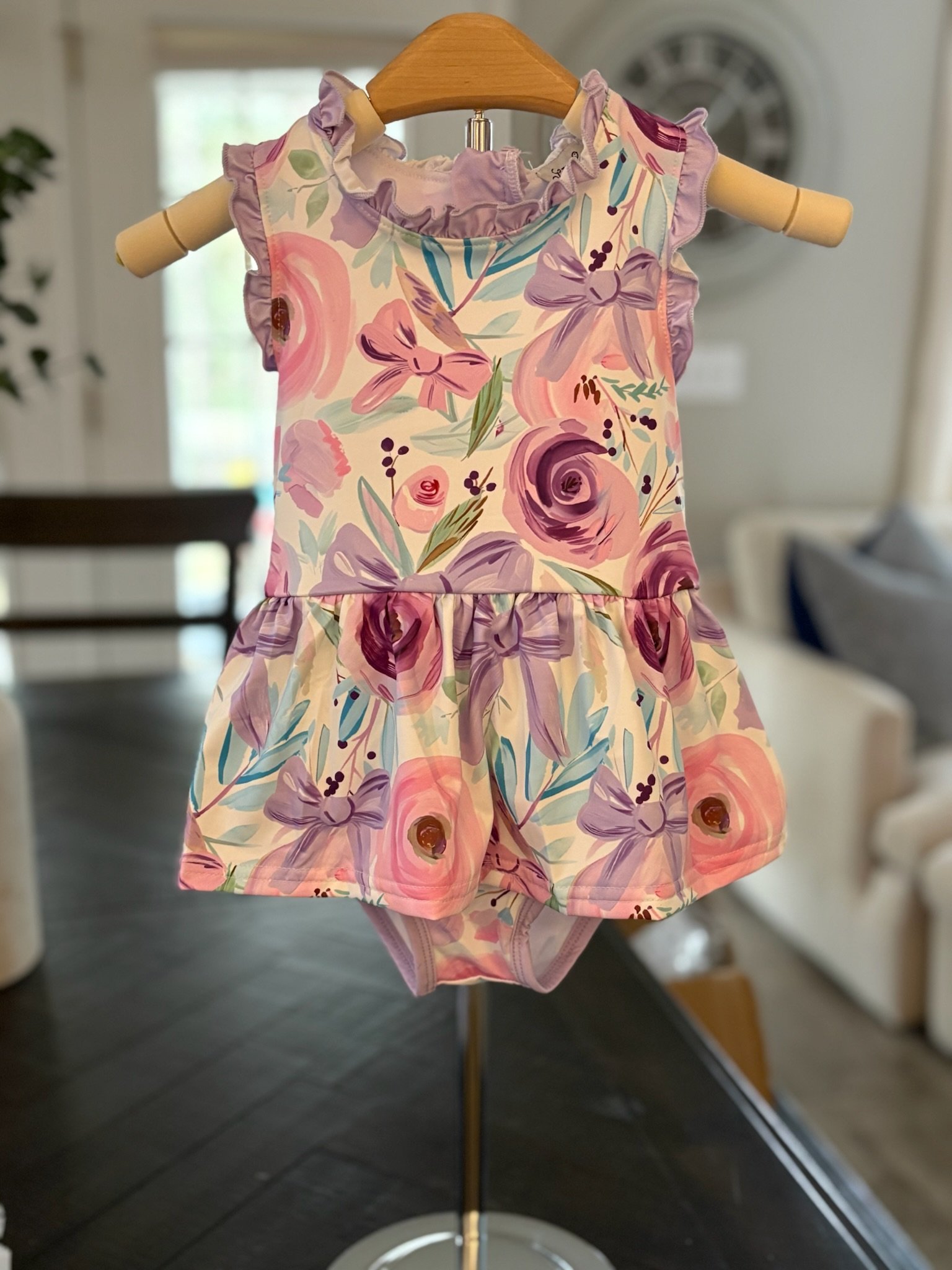 Lavender Bloom Collection – Girls One Piece Swim