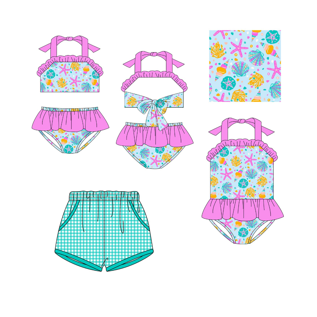 Seaside Shells Swim Collection – Preorder 032
