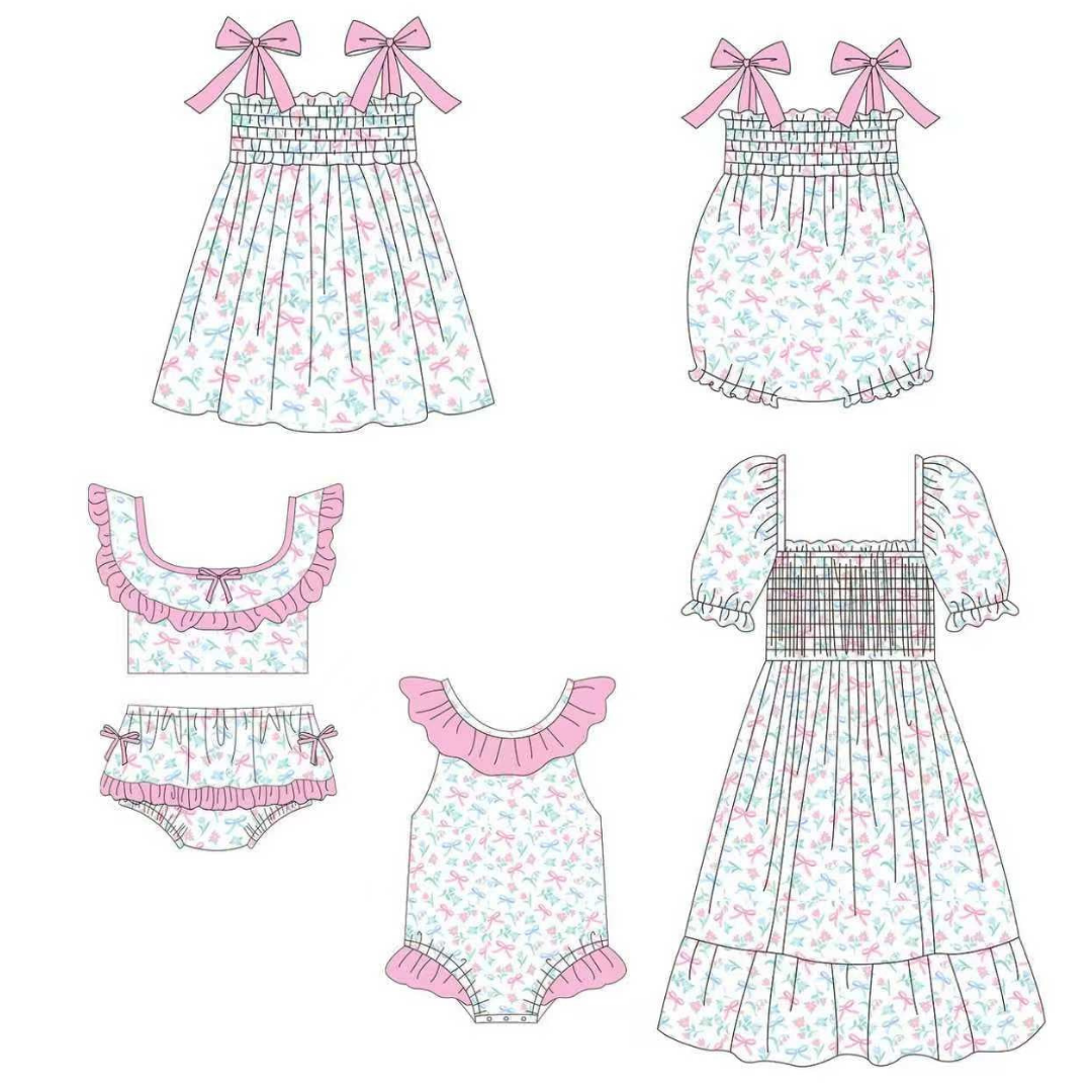 Smocked Bow Garden Collection -- Preorder 029