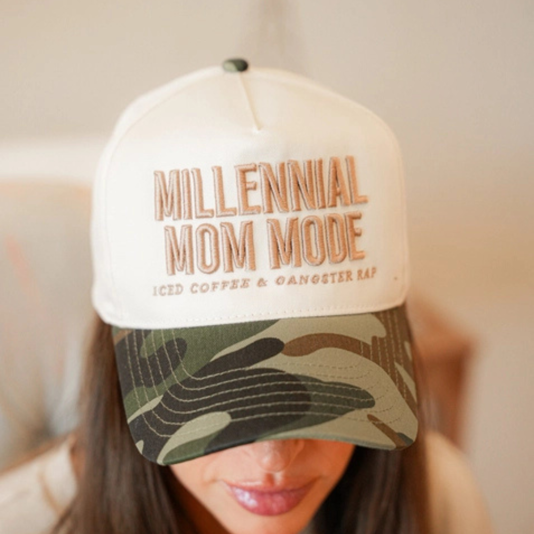 Millennial Mom Mode Trucker Hat – Adult Preorder