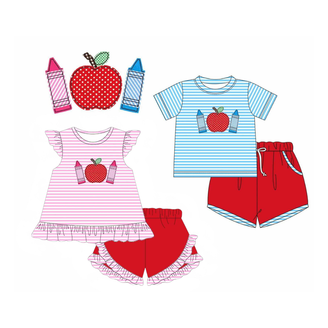 Apple & Crayon Sibling Set – Preorder 035