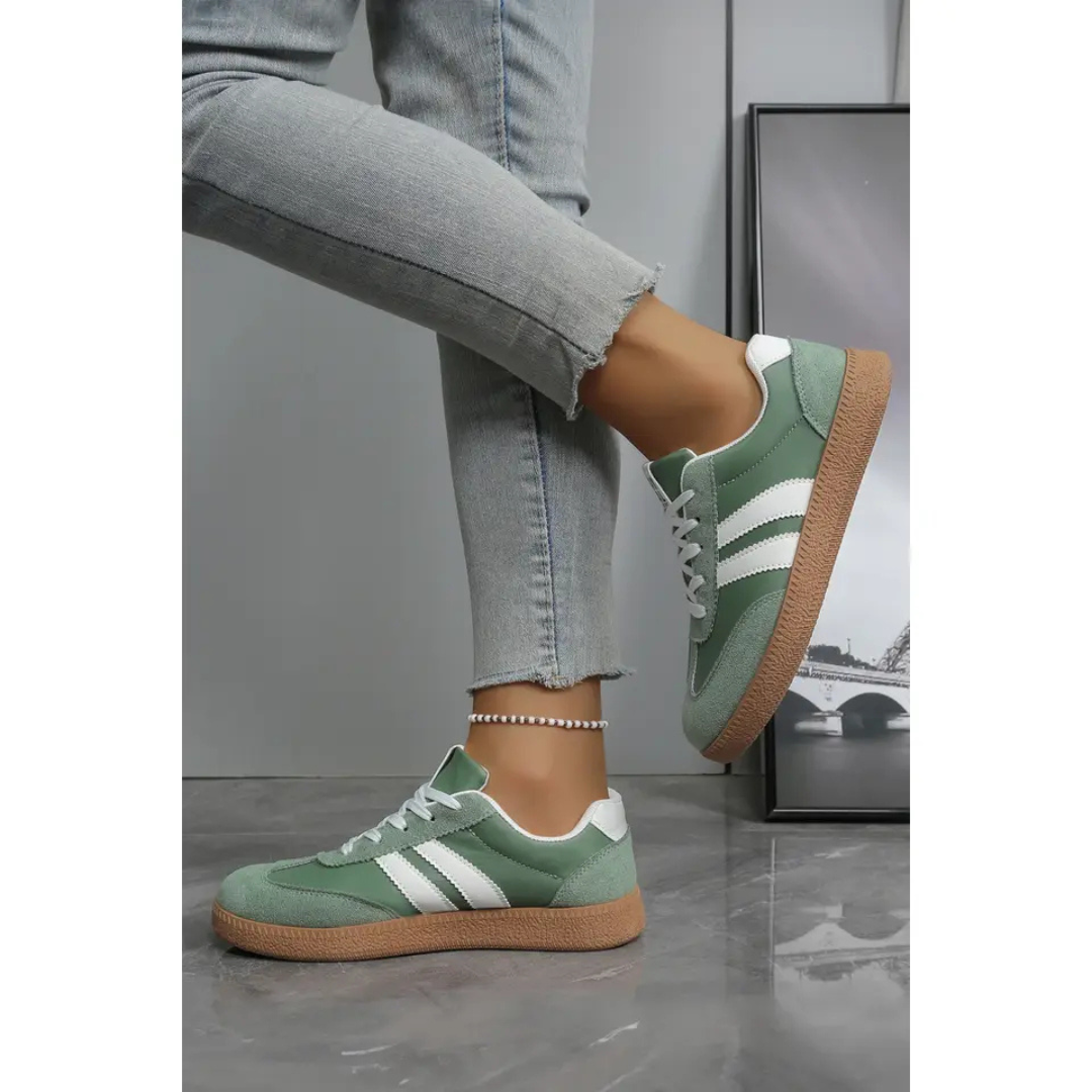 Varsity Color Block Sneakers - Mama Edit