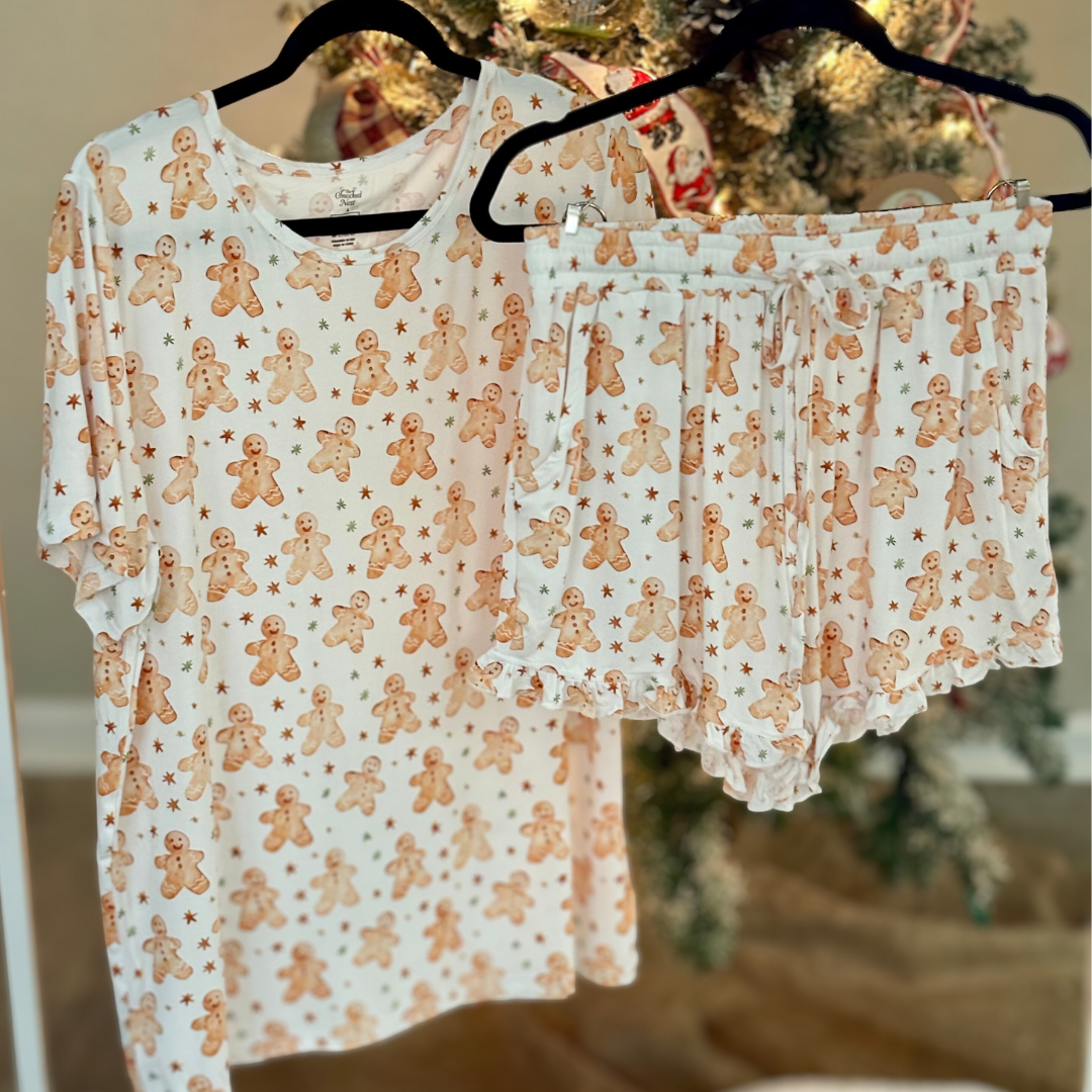 Sweet as Gingerbread - Women's Short Set