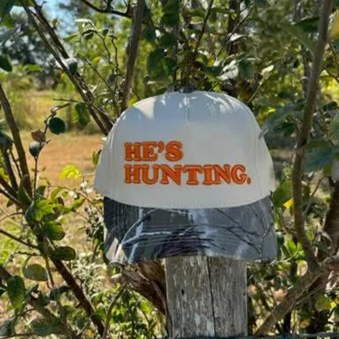 He’s Fishing Trucker Hat – Adult Preorder