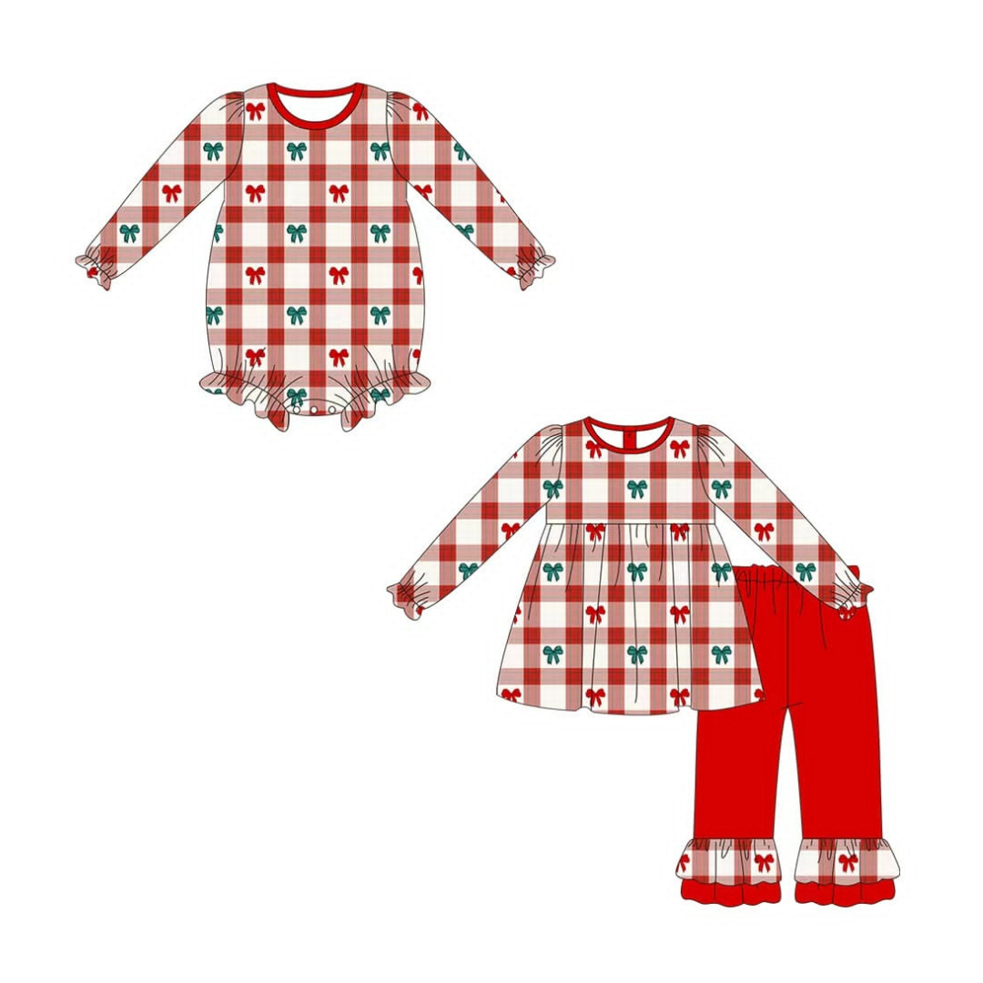 Holiday Bow Plaid Collection – Preorder 047