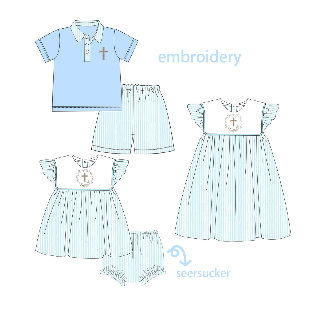 Easter Sunday Seersucker Collection - Preorder 068