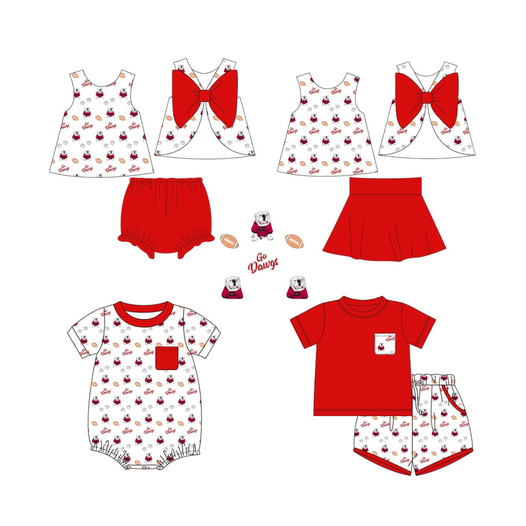 Georgia Bulldogs Bow Collection -- Preorder 033