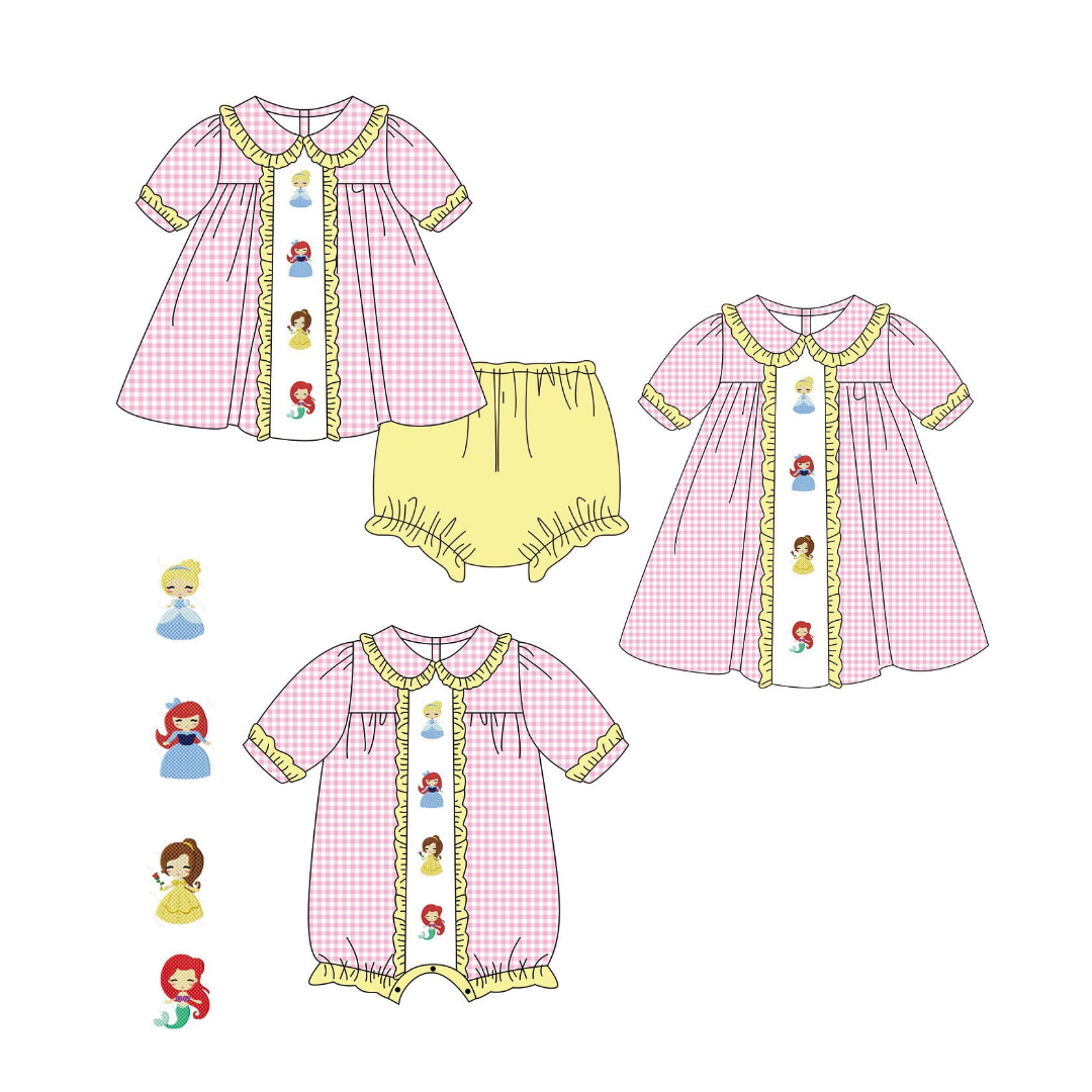 Princess Parade Pink Gingham Collection – Preorder 028