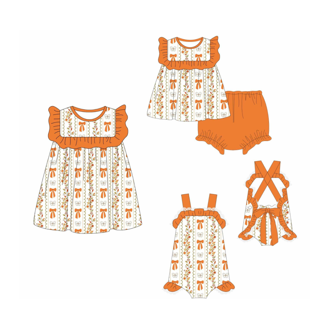 Golden Autumn Bows Collection - Preorder 042